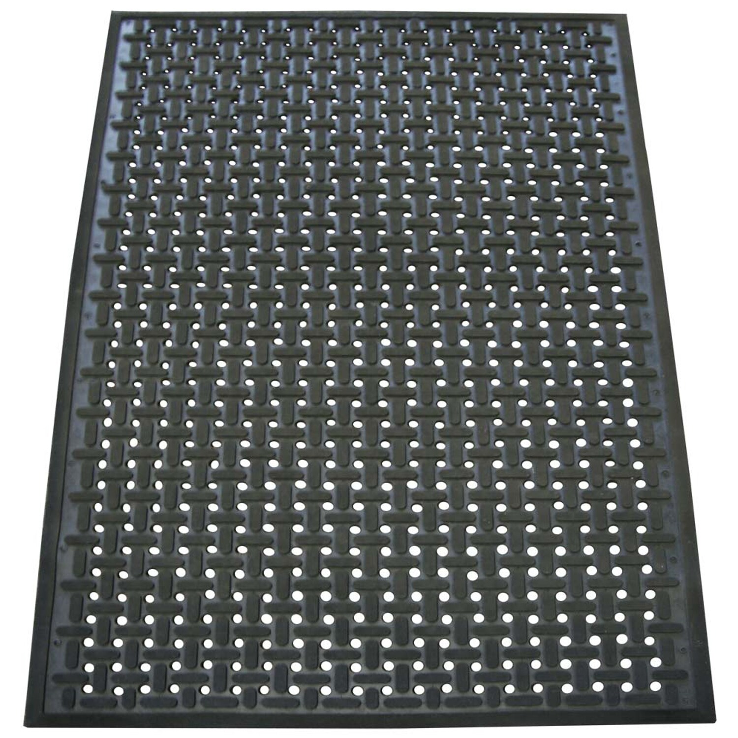 Rubber-Cal S-Grip Blue 3/16 in. x 4 ft. x 10 ft. PVC Drainage Mat