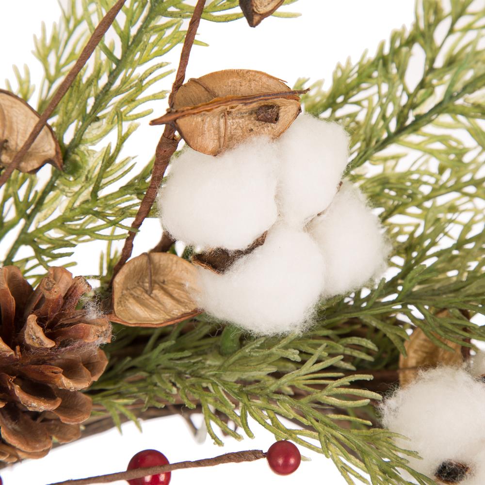 Glitzhome 1117202605 Artificial-Christmas-Wreaths - View #3