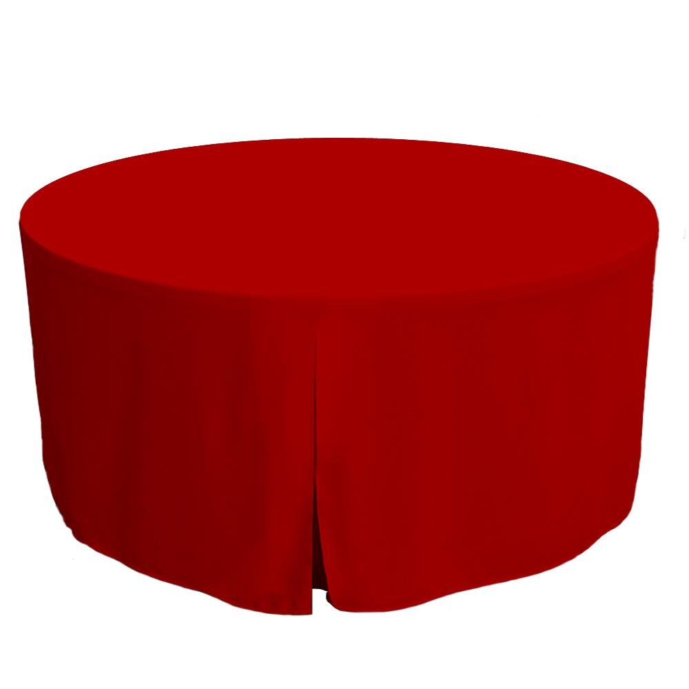 WestPoint Home 028828439369 Tablevogue Table Cover Collection Fitted Indoor/Outdoor Red Table Cover for 60-in round