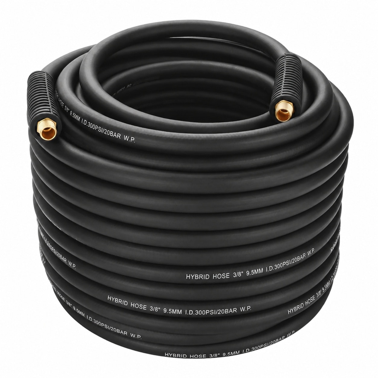 AKSCYZM  Hybrid Air Hose 3 8 Inch 100 Feet Heavy Duty Flexible Lightweight Kink Resistant Air Compressor Hose UV Oil Abrasion Resistant 300 PSI