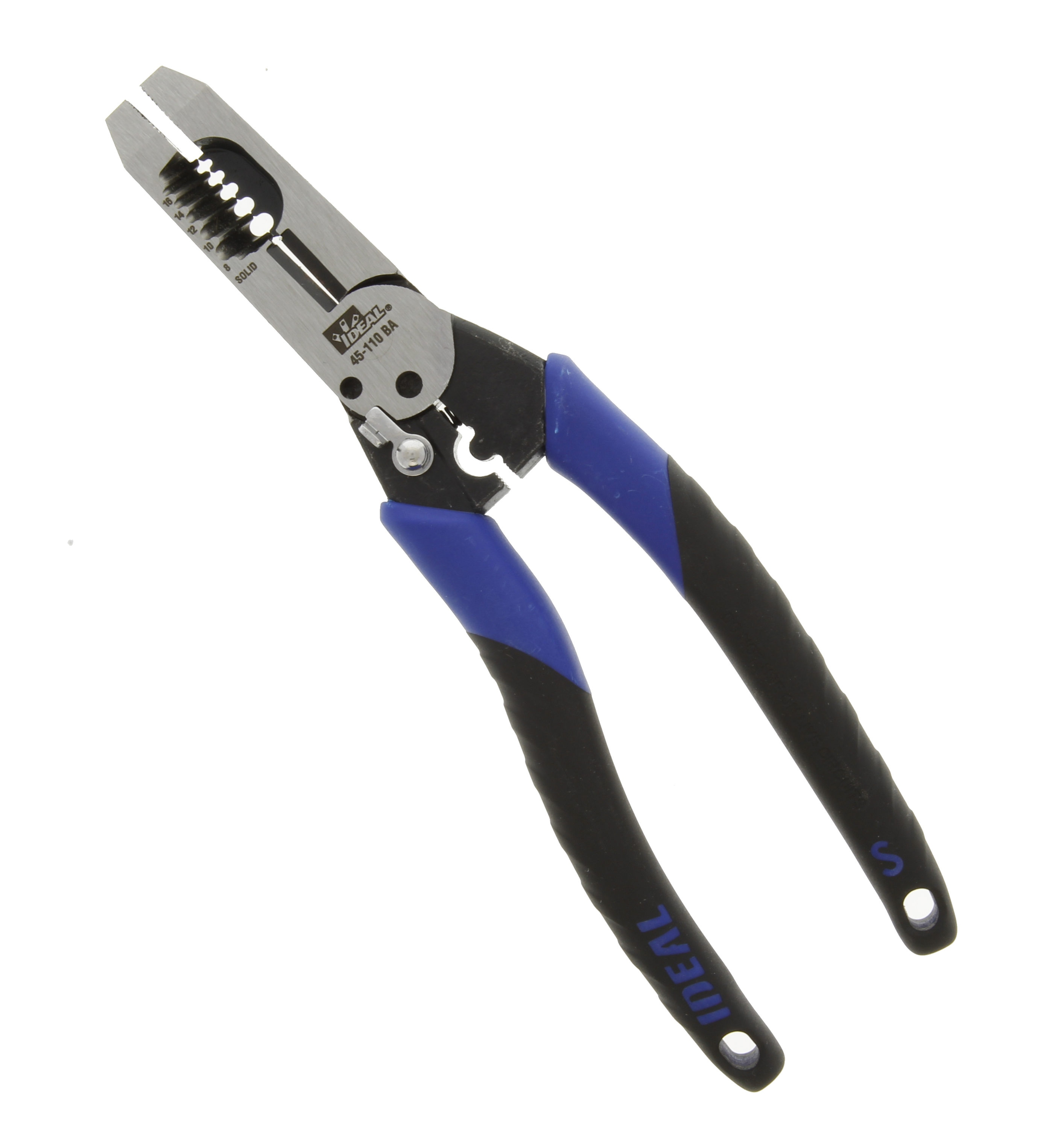 IDEAL Wire Stripper/Cutter/Crimper, 8-16 Awg Solid, 10-18 Awg
