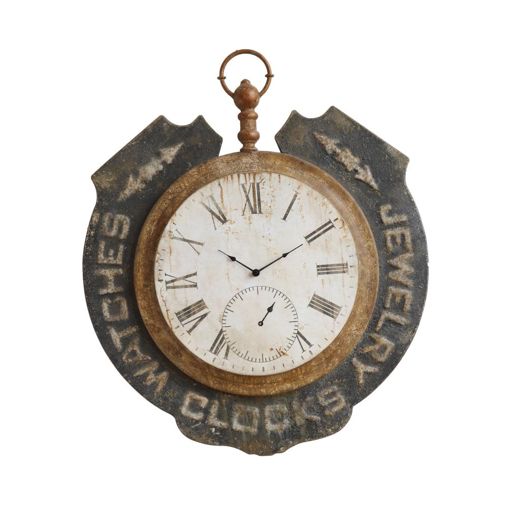Creative Co-Op DF1486 Analog Round Wall