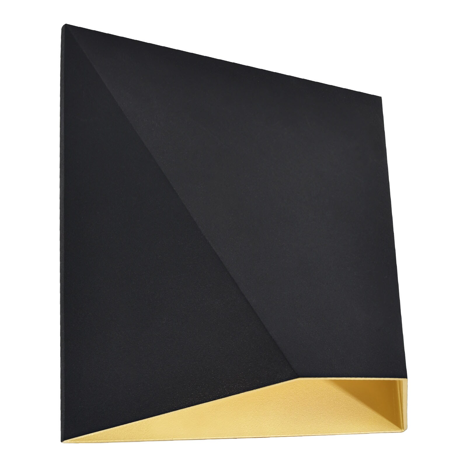 Luxrite Xterior Outdoor LED Wall Lights 3.4-in H Matte Black Hardwired Integrated LED Outdoor Wall Light