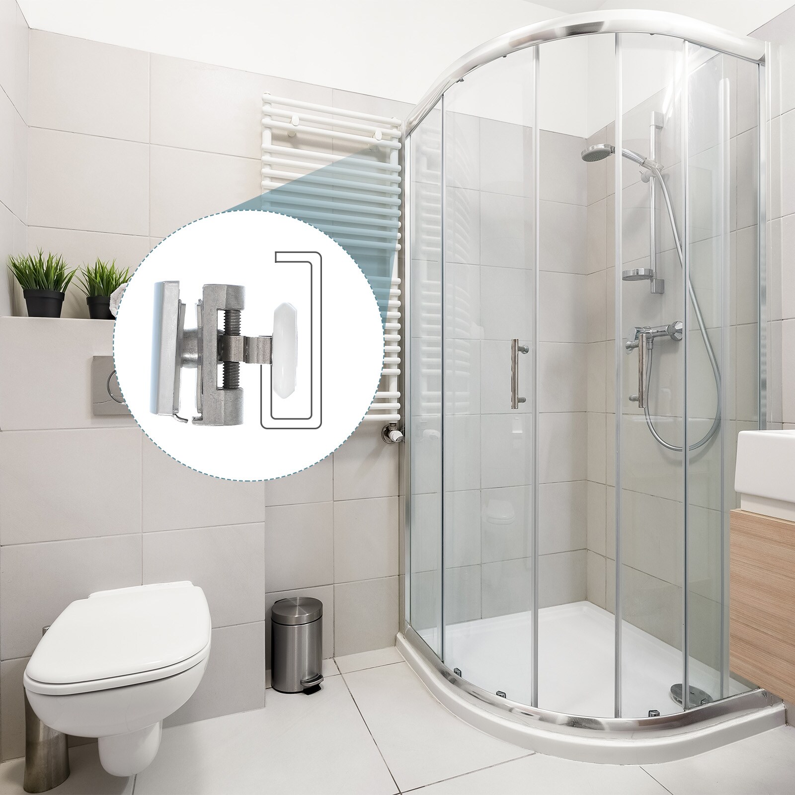Unique Bargains S25093000UX9328 Tub-Shower-Door-Rollers - View #4