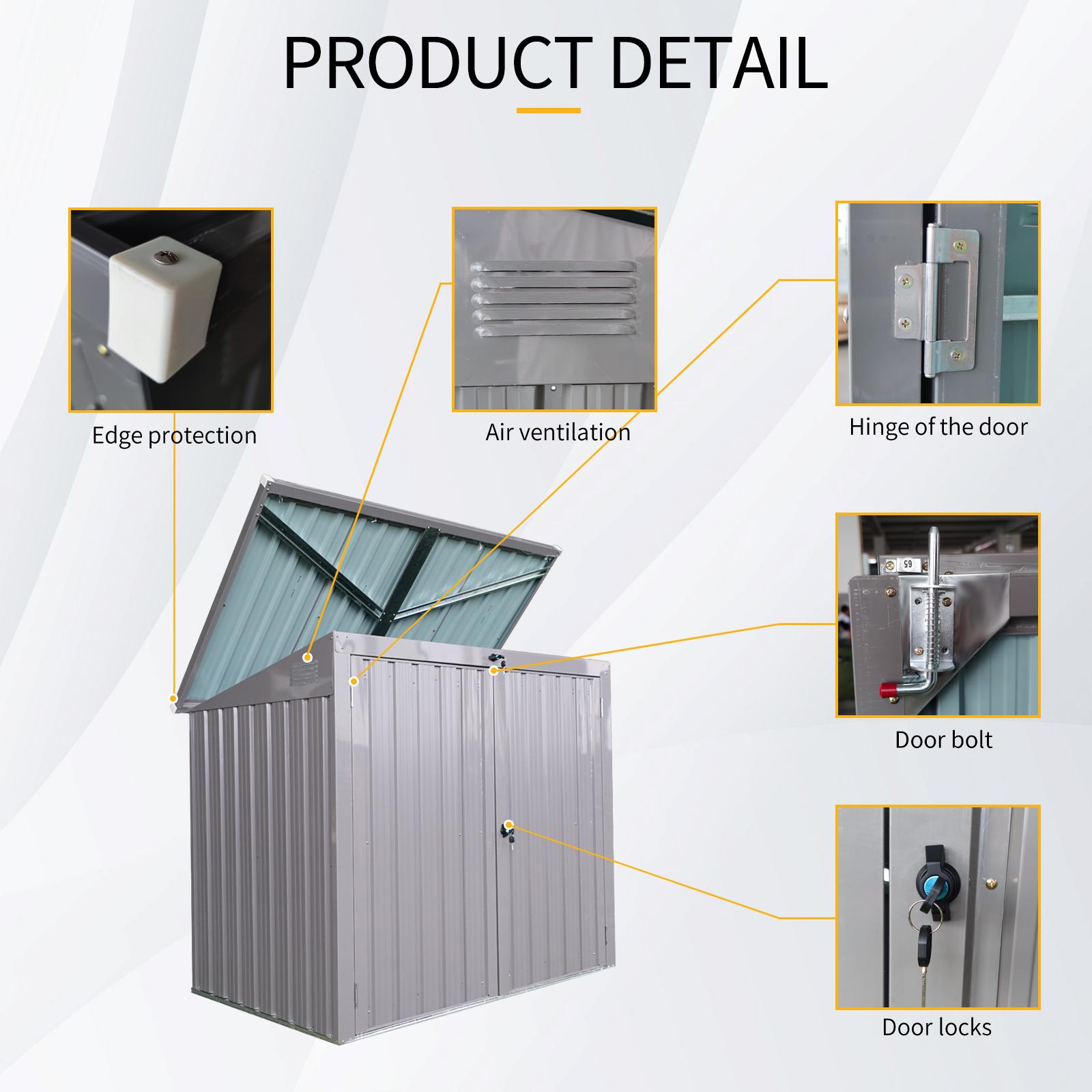 Bayfeve BF-76425-SD Metal-Storage-Buildings-Sheds - View #6