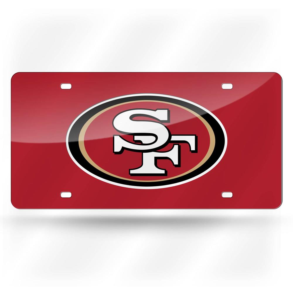 Rico Industries San Francisco 49ers NFL auto accessories License Plate  Frame in the Exterior Car Accessories department at