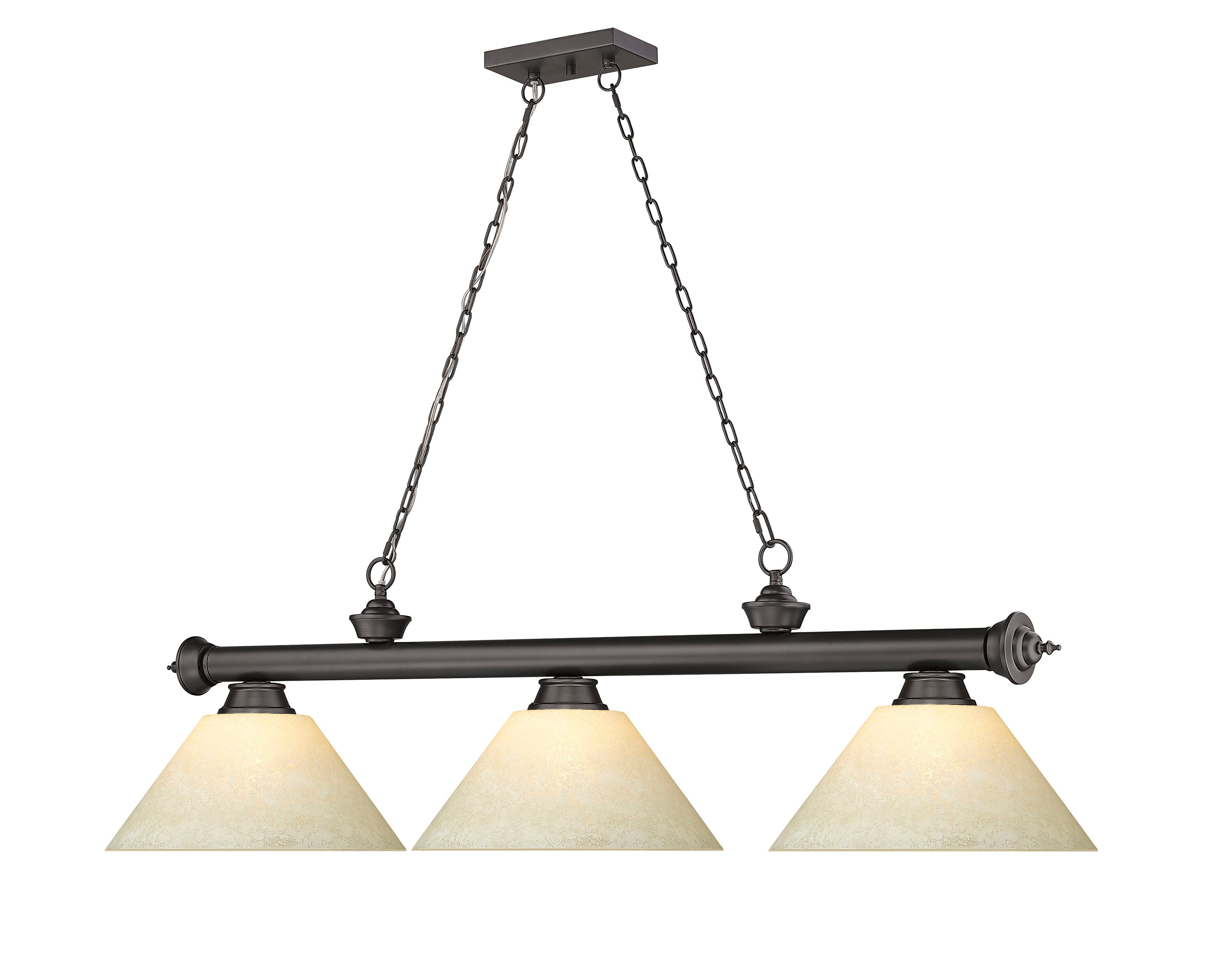 Z-Lite 2306-3BRZ-AGM14 Pool-Table-Lighting - View #3