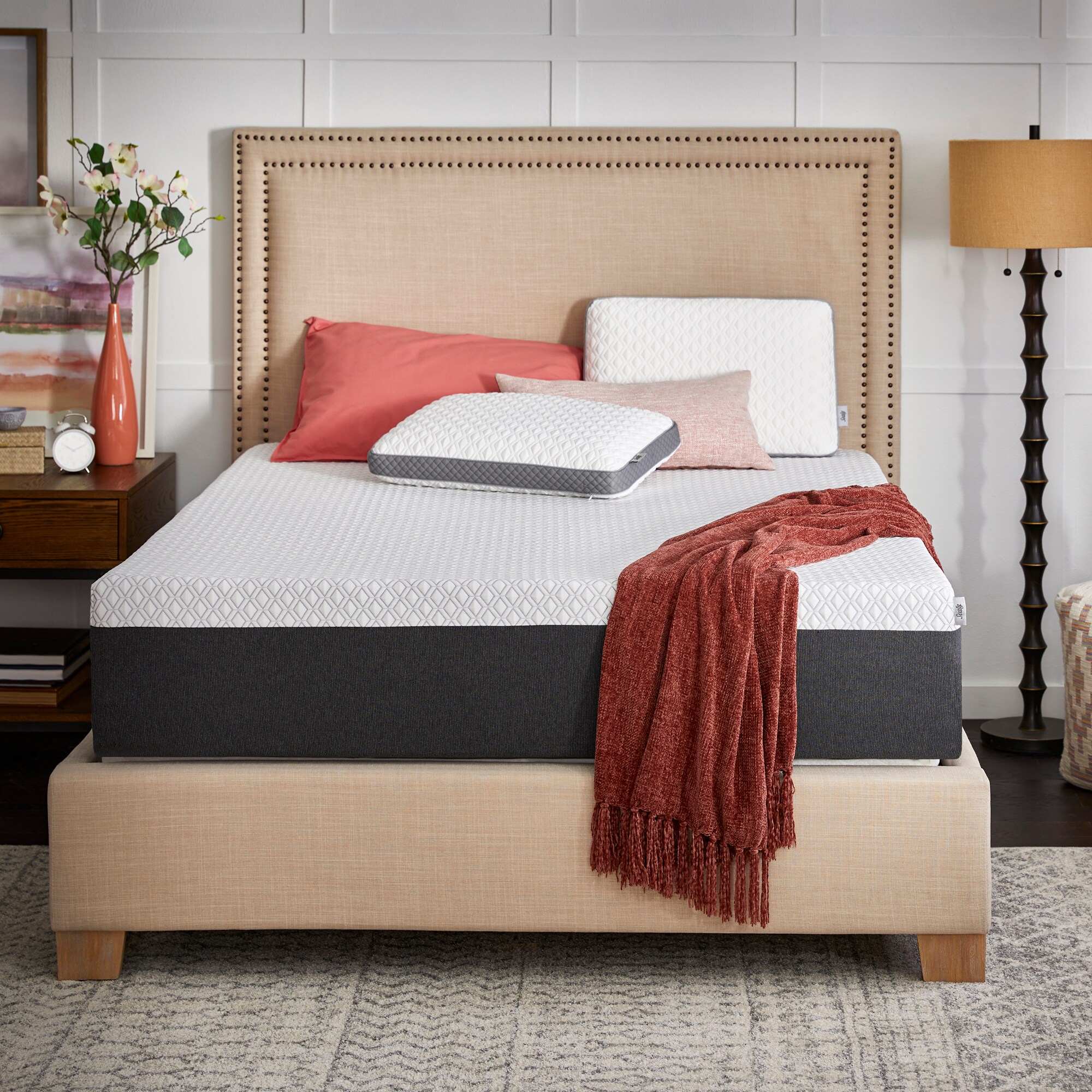 Sealy F03-00180-TX0 12-in Medium Twin extra long Memory foam Mattress in a Box