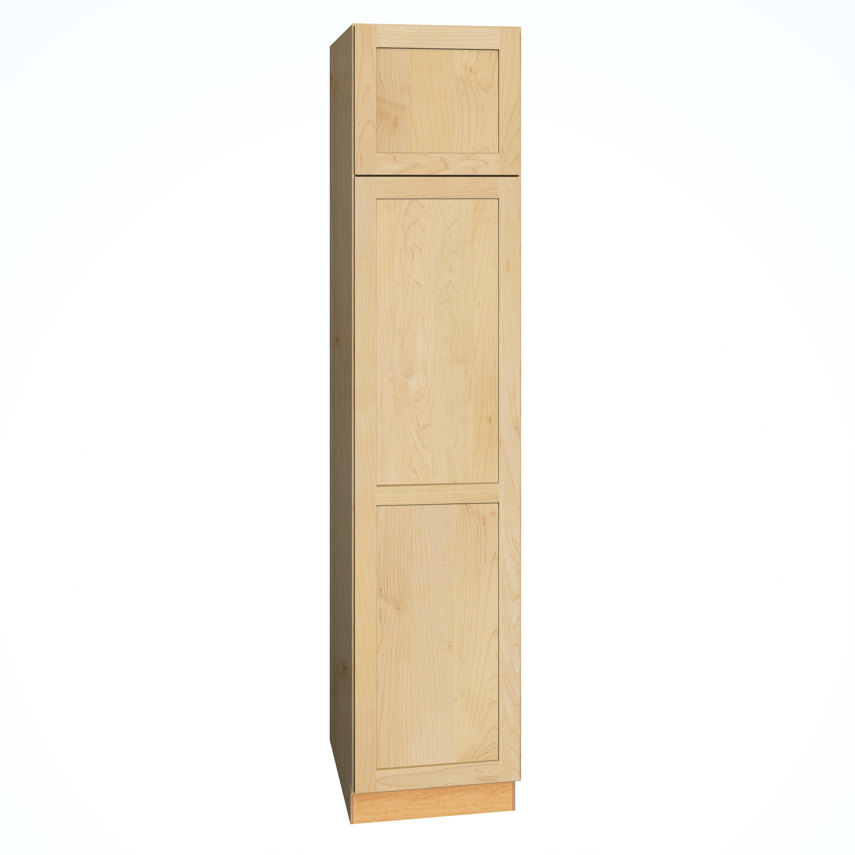 Diamond Express 62J-U188424R Jamestown 18-in W x 84-in H x 24-in D Natural Light Brown Pantry Fully assembled Plywood Cabinet (Recessed Panel Shaker)