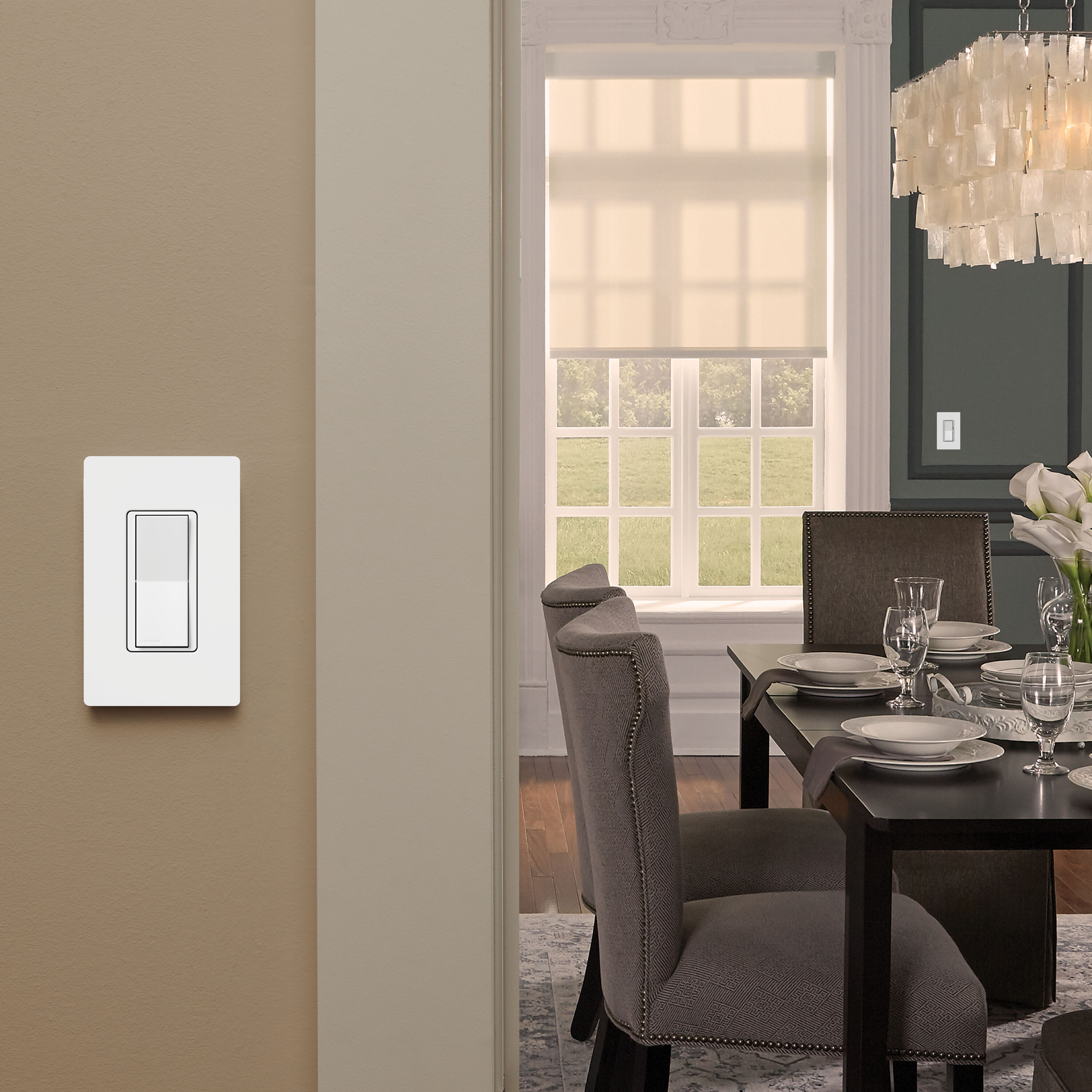 Lutron Caseta Smart Lighting 5-amp Single-pole/3-way Smart Tap Master Light  Switch with Wall Plate, White in the Light Switches department at