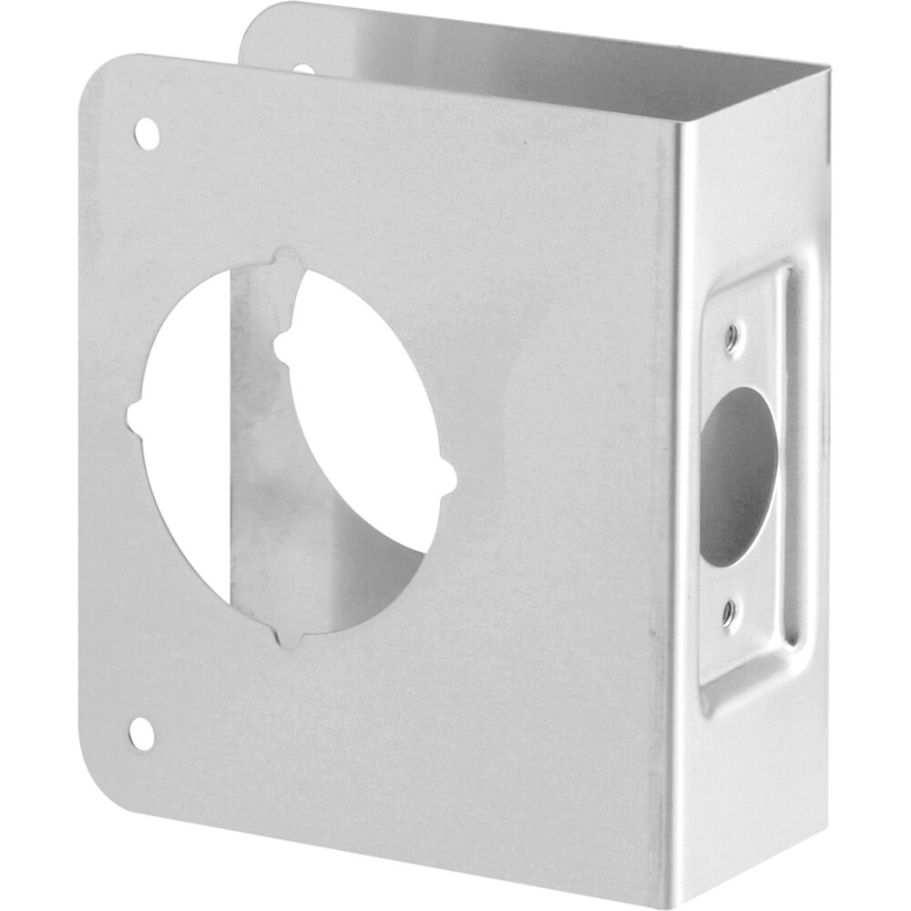 Prime-Line U 9554 3-1/2-in W x 4-1/2-in H Brushed Door Reinforcer Reinforcing plate