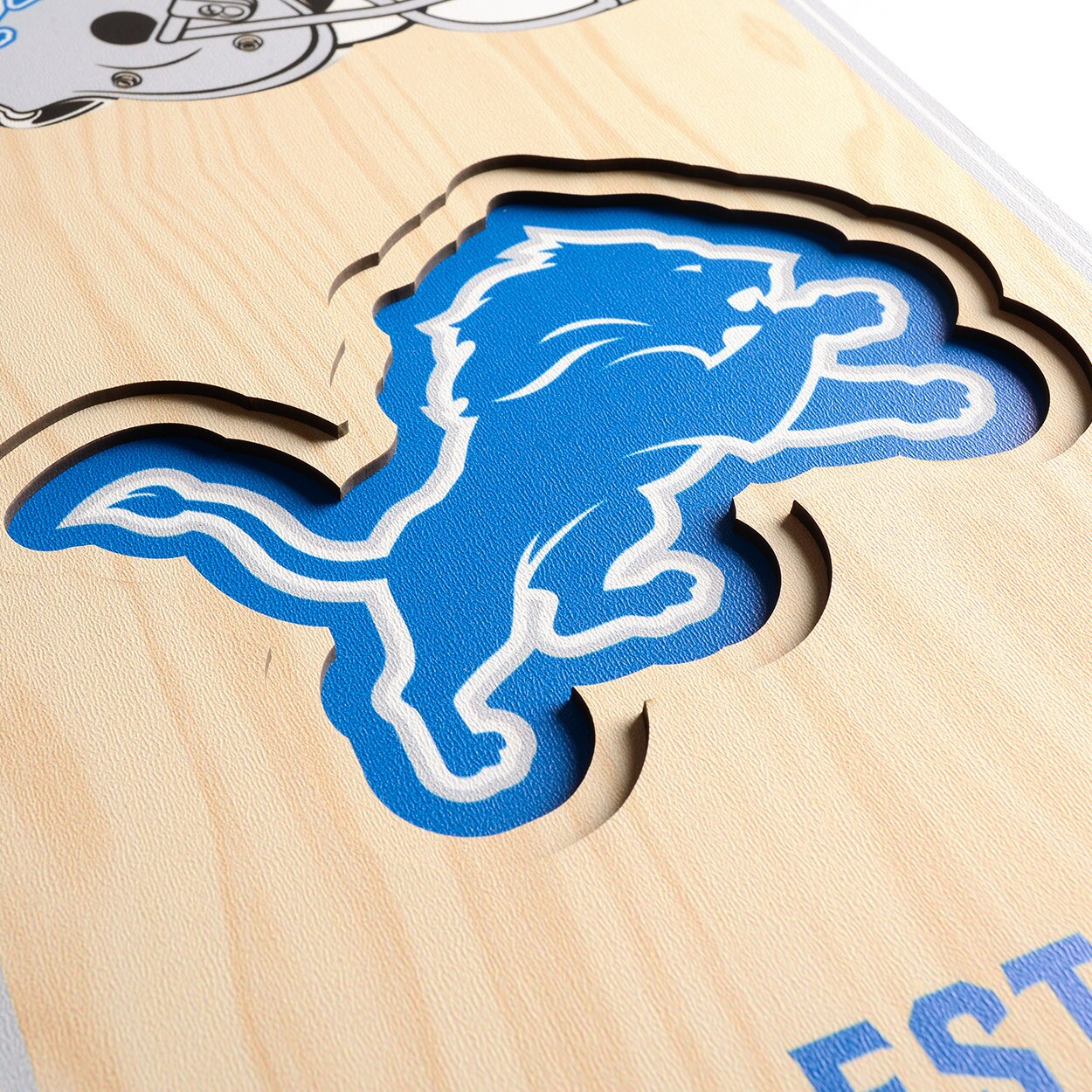 Detroit Lions 17'' x 13'' 5-Layer StadiumViews 3D Wall Art