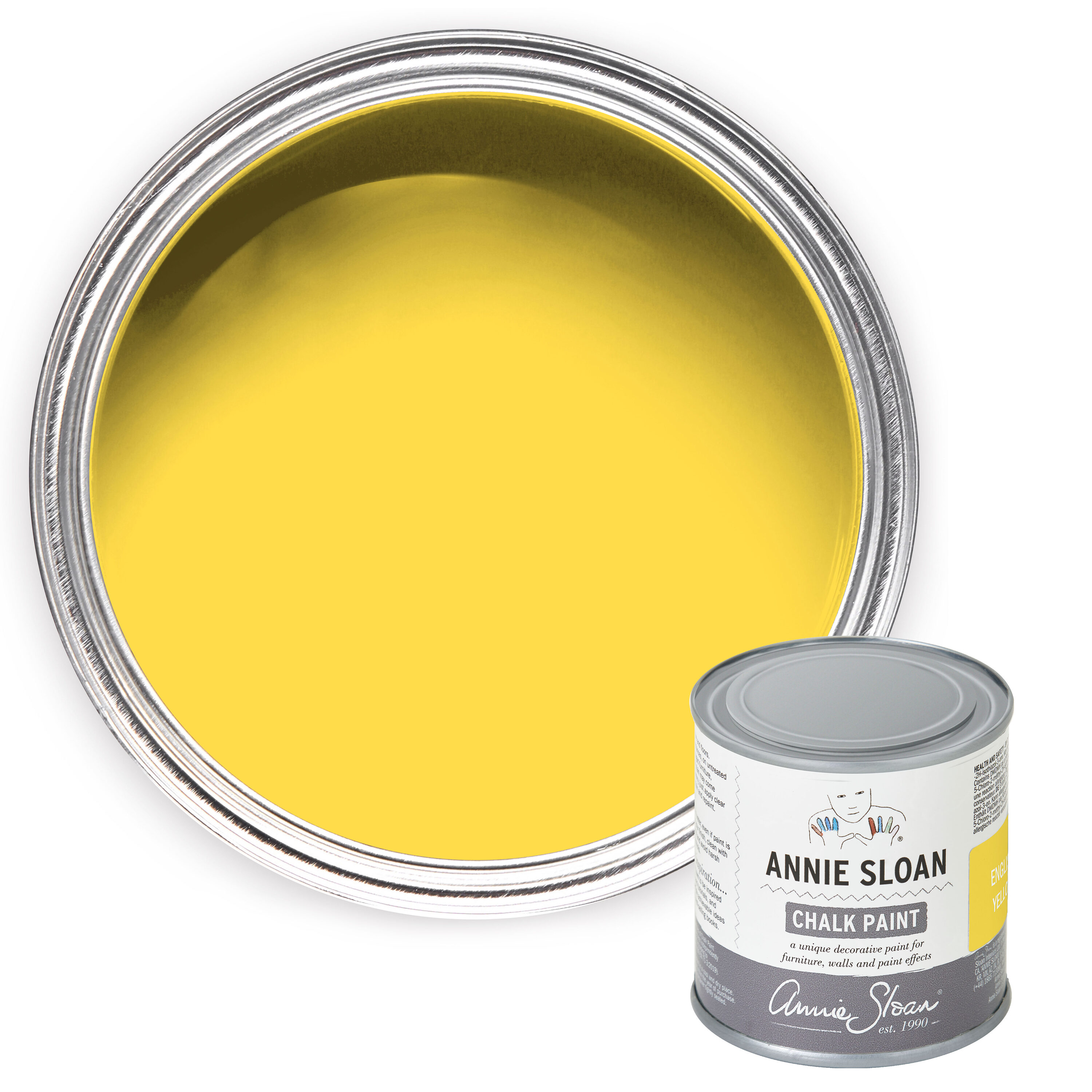 Annie Sloan P021EYW.1201.01 Super flat English Yellow Chalky Enamel ( 4-fl oz )