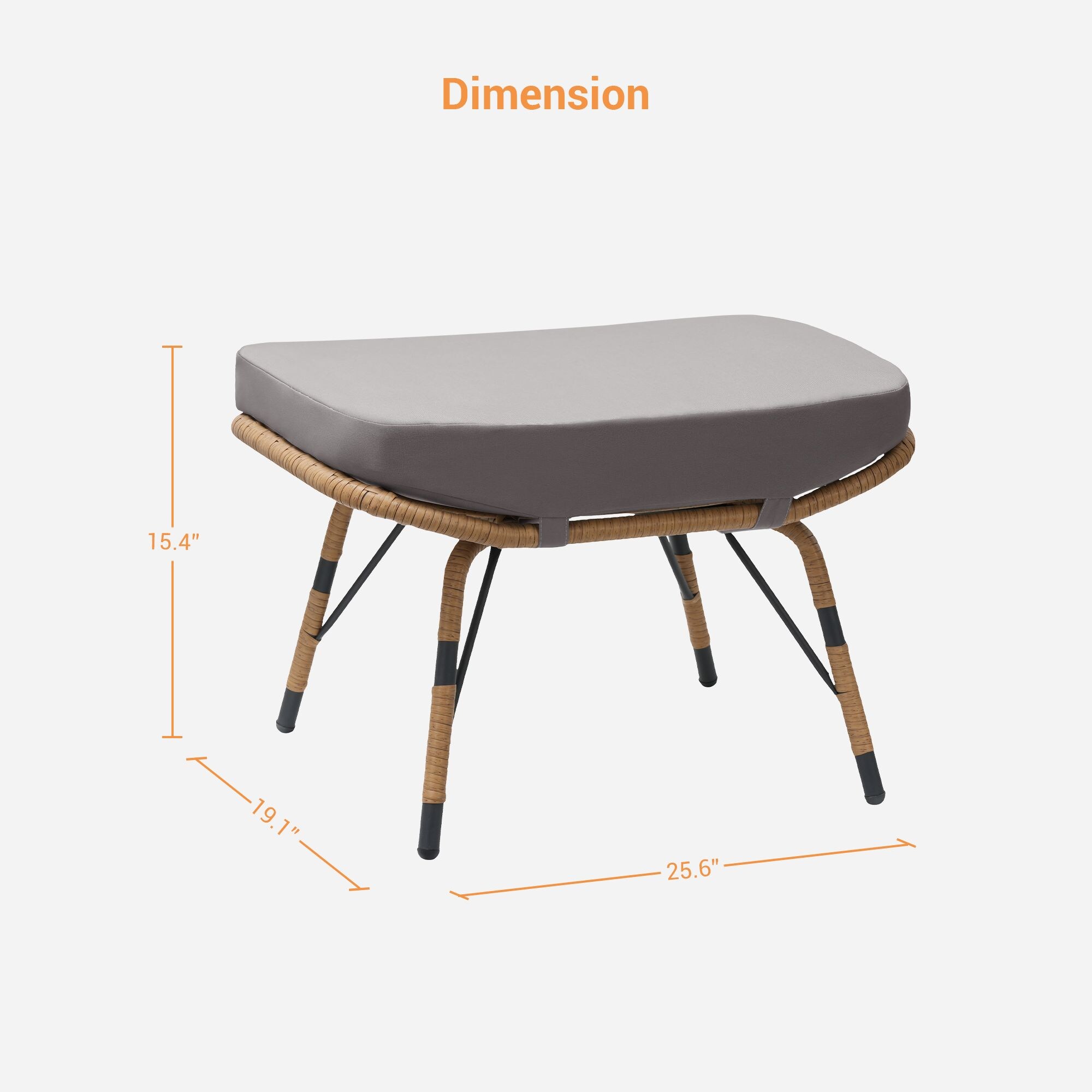 SANSTAR L-OTIDC53LY Stools-Ottomans - View #6