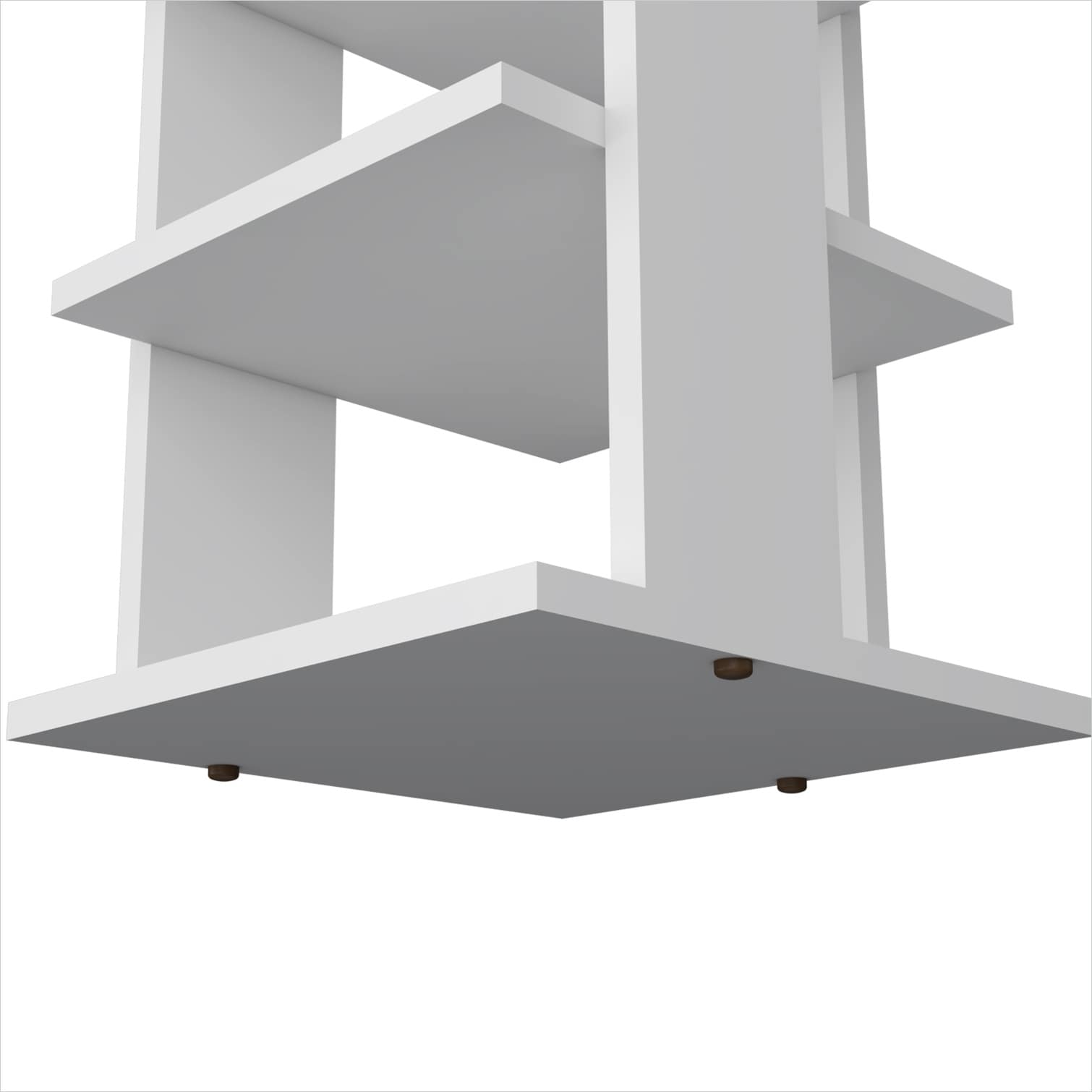 chillscreamni 48.7-Inch Tall 8-Tier Vertical Shoe Rack in Classic White ...
