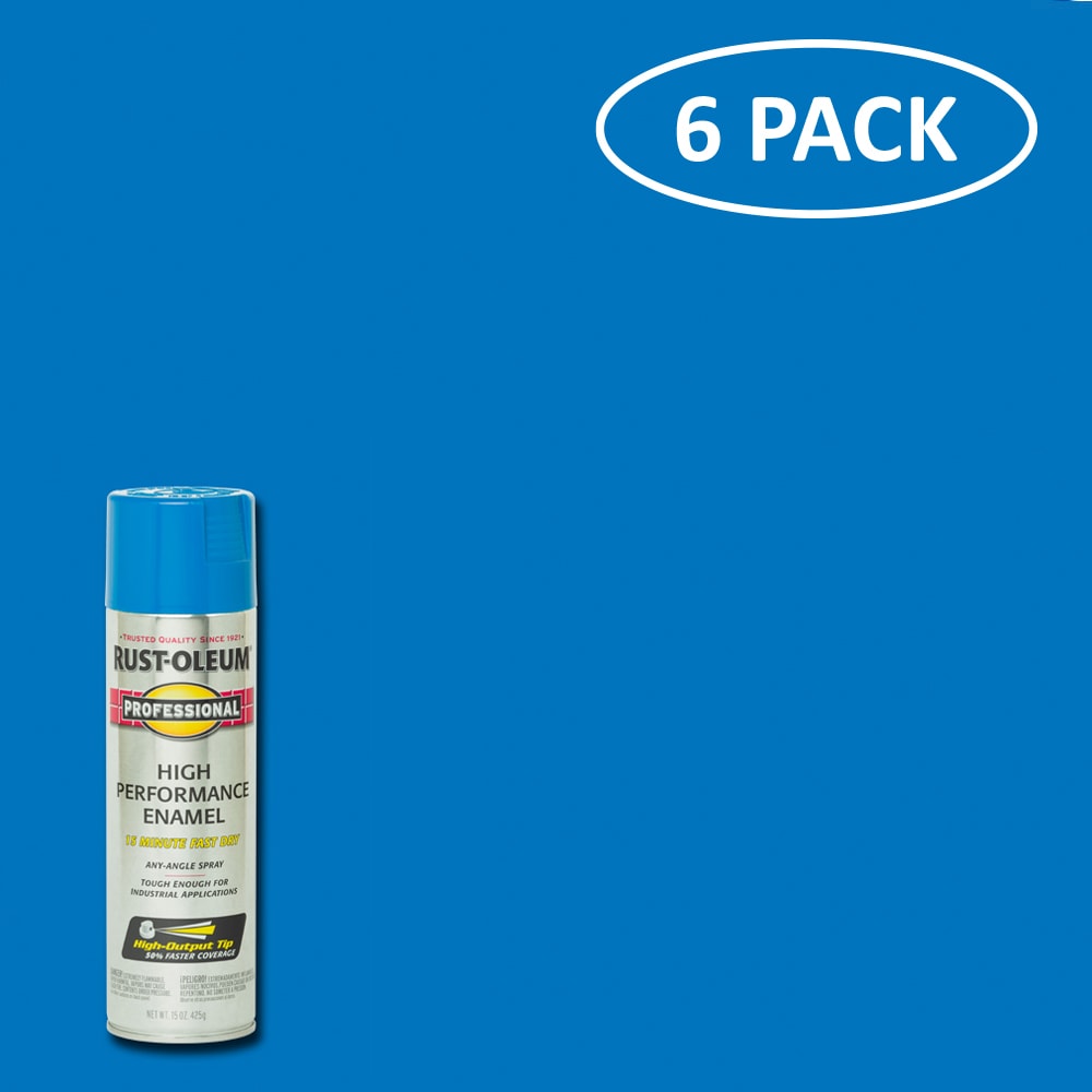12 oz. Protective Enamel Gloss Harbor Blue Spray Paint (6-Pack)