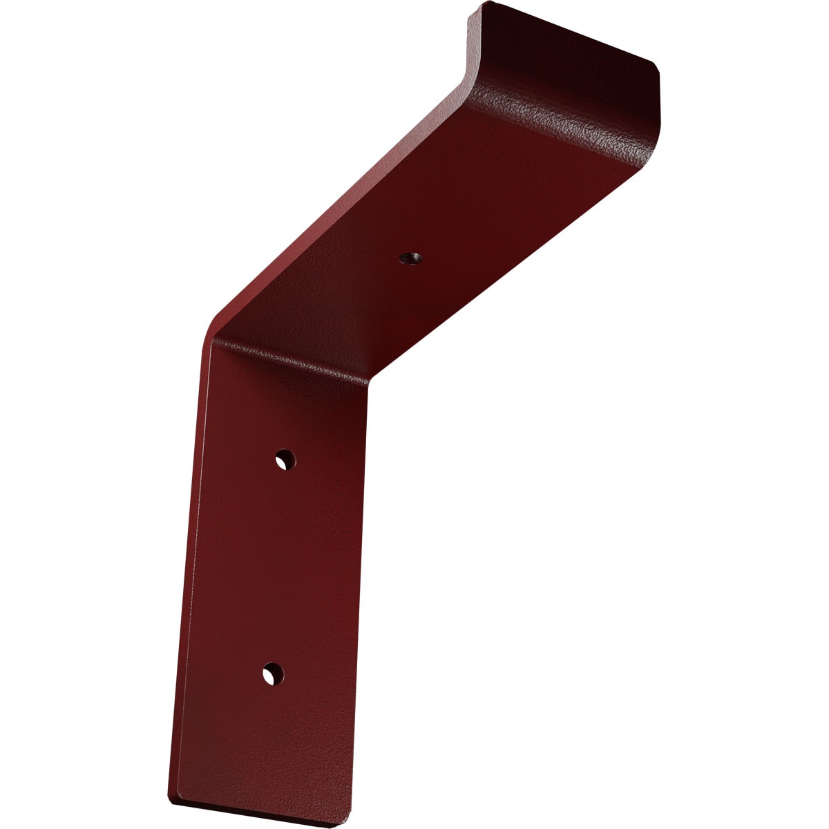 Ekena Millwork BKTM02X06X06TSHRE Steel Truss Shelf 6-in x 2-in x 6.25-in Red Steel Mounting bracket