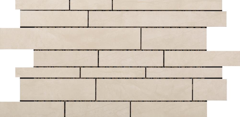 Emser F95CITAIV1220MOL Citadel 8-Pack Ivory Porcelain Border Tile (10-in x 20-in)