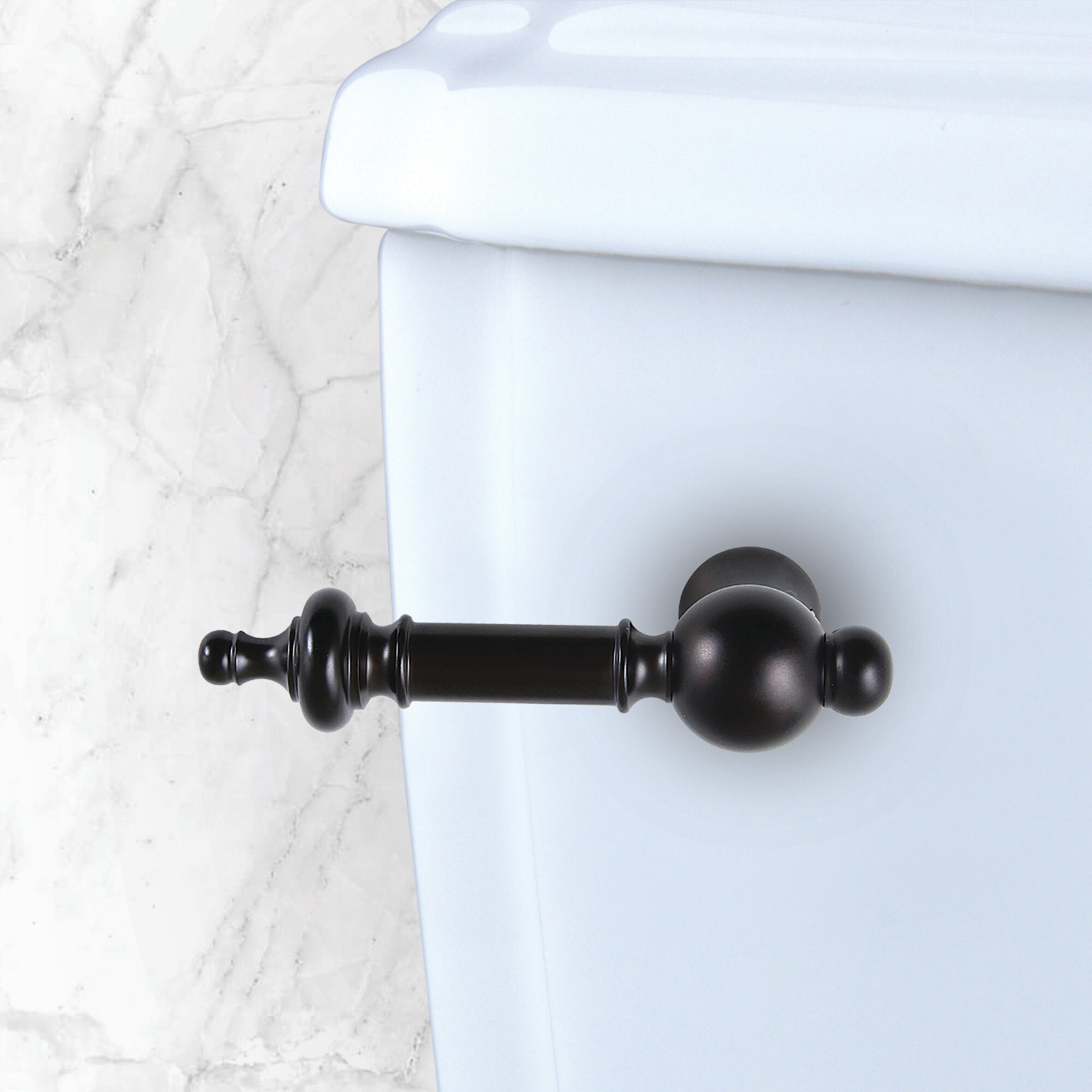 Elements of Design EKTTL5 Templeton 8-in Front Mount Oil-rubbed bronze Universal Fit Toilet lever