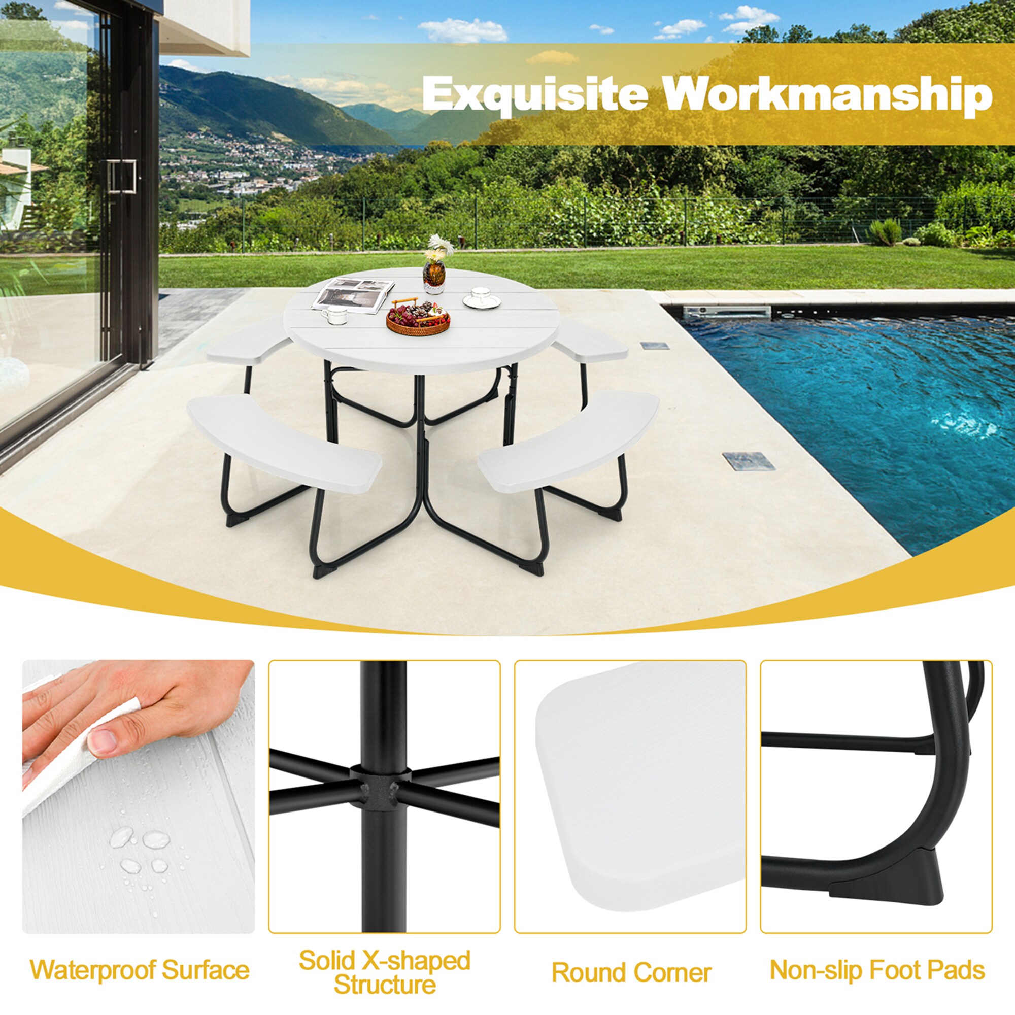 Costway LWS00113 Patio-Dining-Sets - View #5