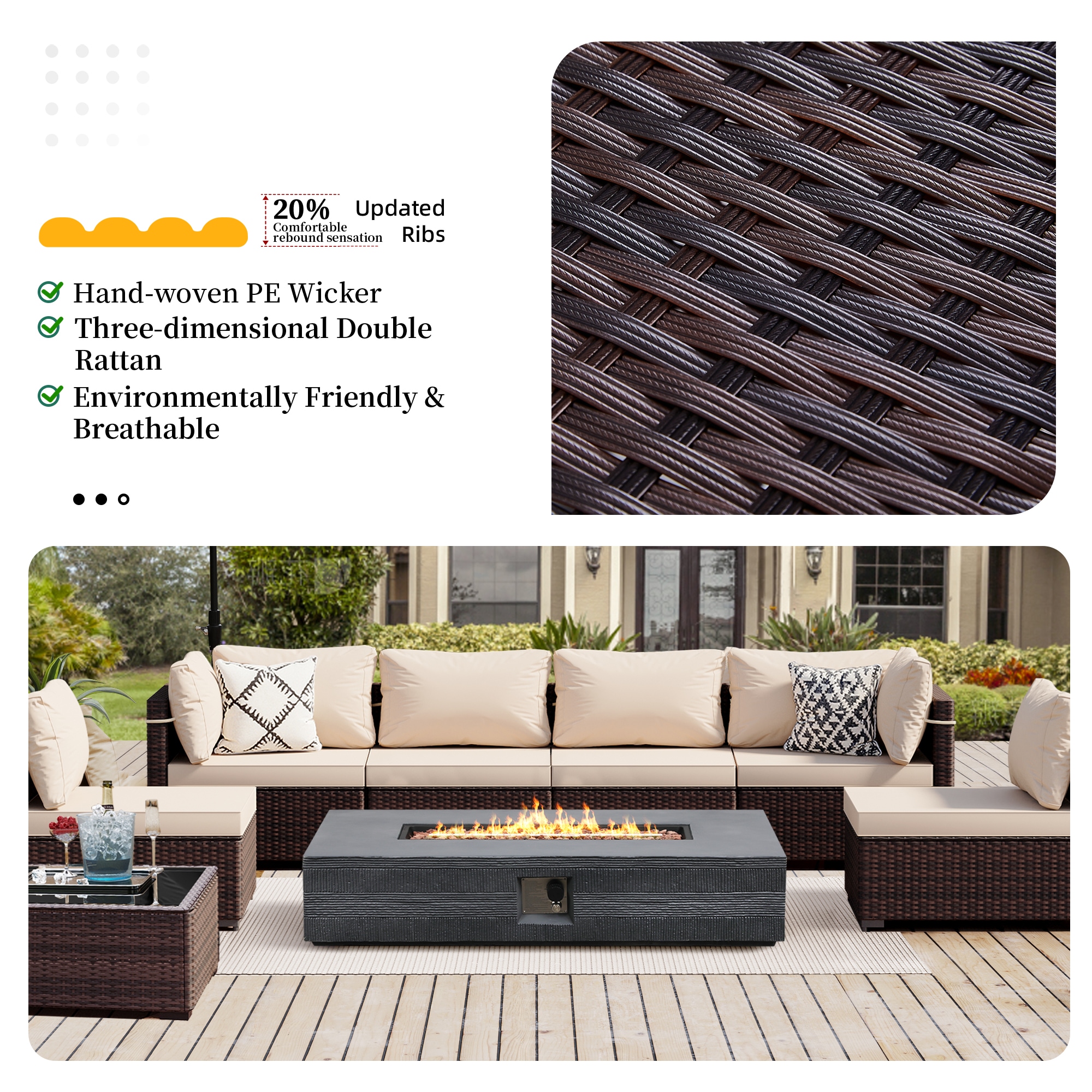 Patio Watcher LS-RT7-56SDK-B1 Patio-Conversation-Sets - View #3