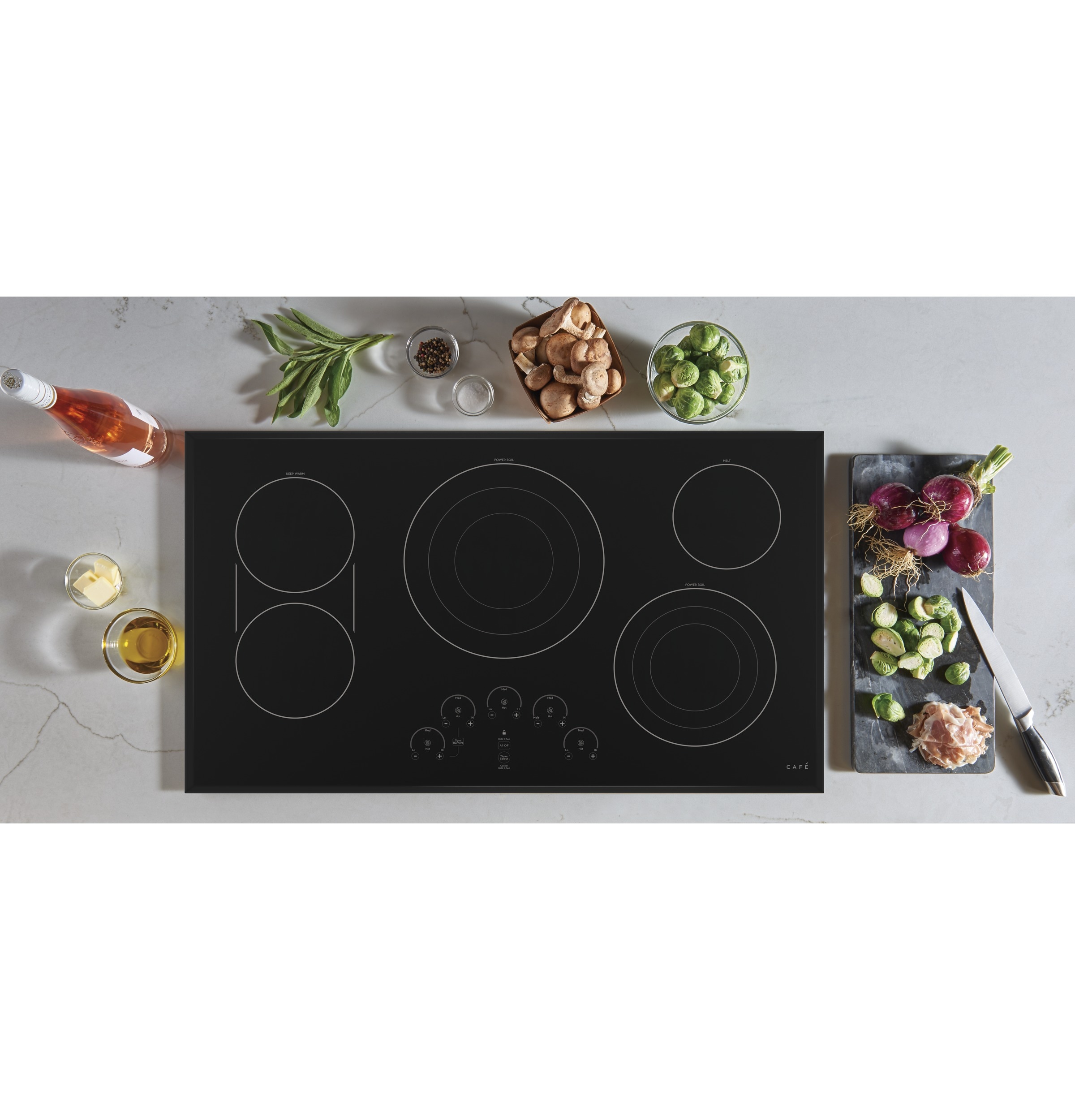 Café™ 36 Touch-Control Electric Cooktop - CEP90361NBB - Cafe Appliances