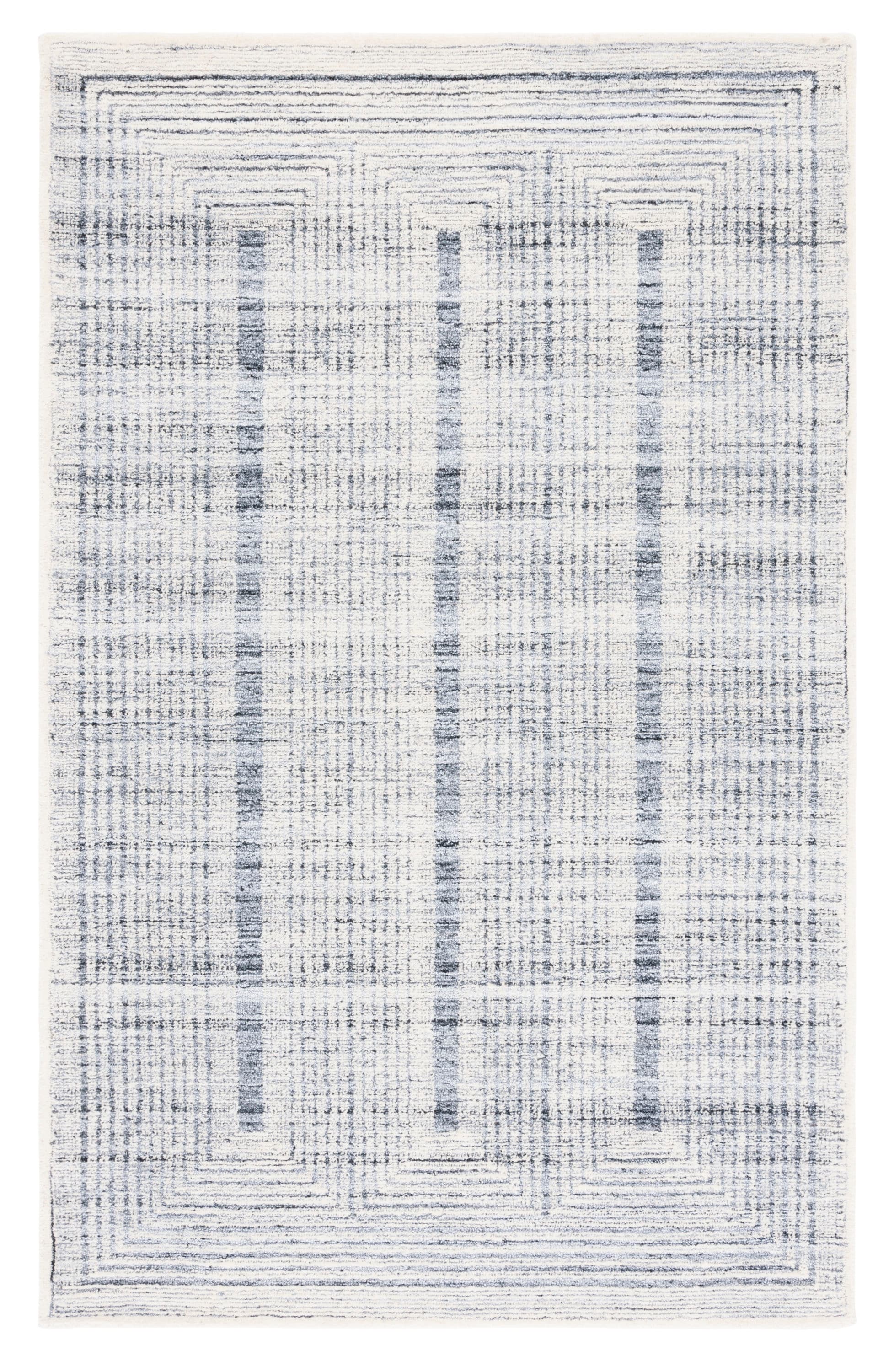 Safavieh MET991G-4 Metro Ninako 4 x 6 (ft) Tufted Polyester Light Gray/Ivory Rectangular Indoor Abstract Bohemian/Eclectic Area rug