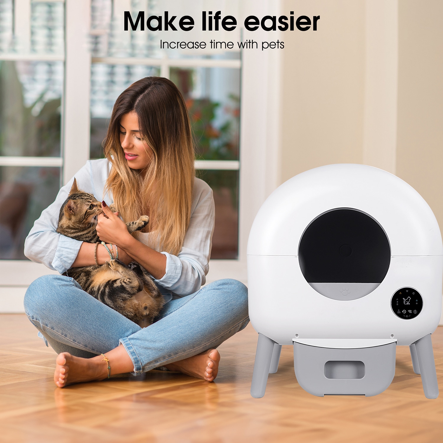Mondawe MO-5P177369 Cat-Litter-Box - View #2