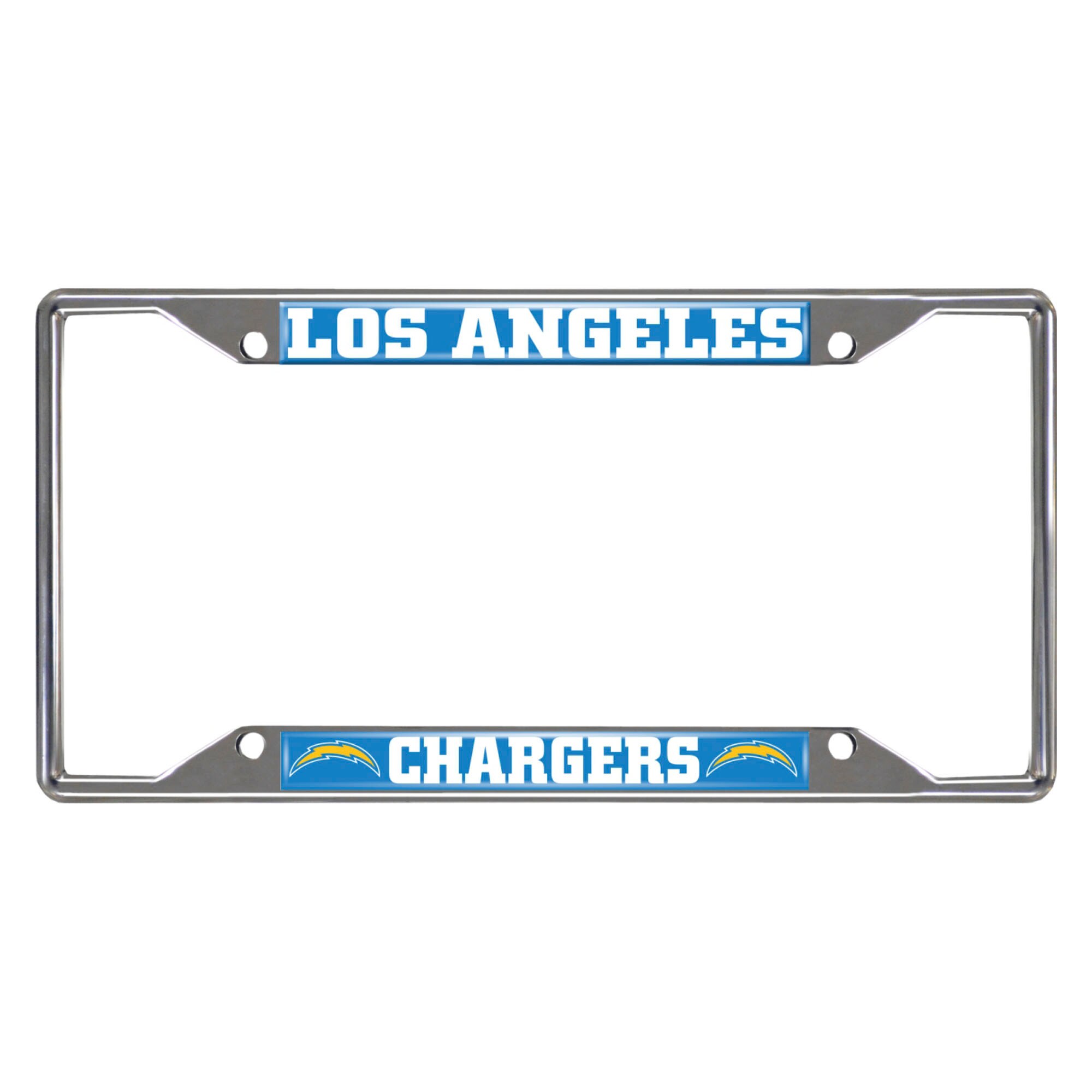 3 NFL Los Angeles Chargers Chrome Emblem Exterior Auto Accessory