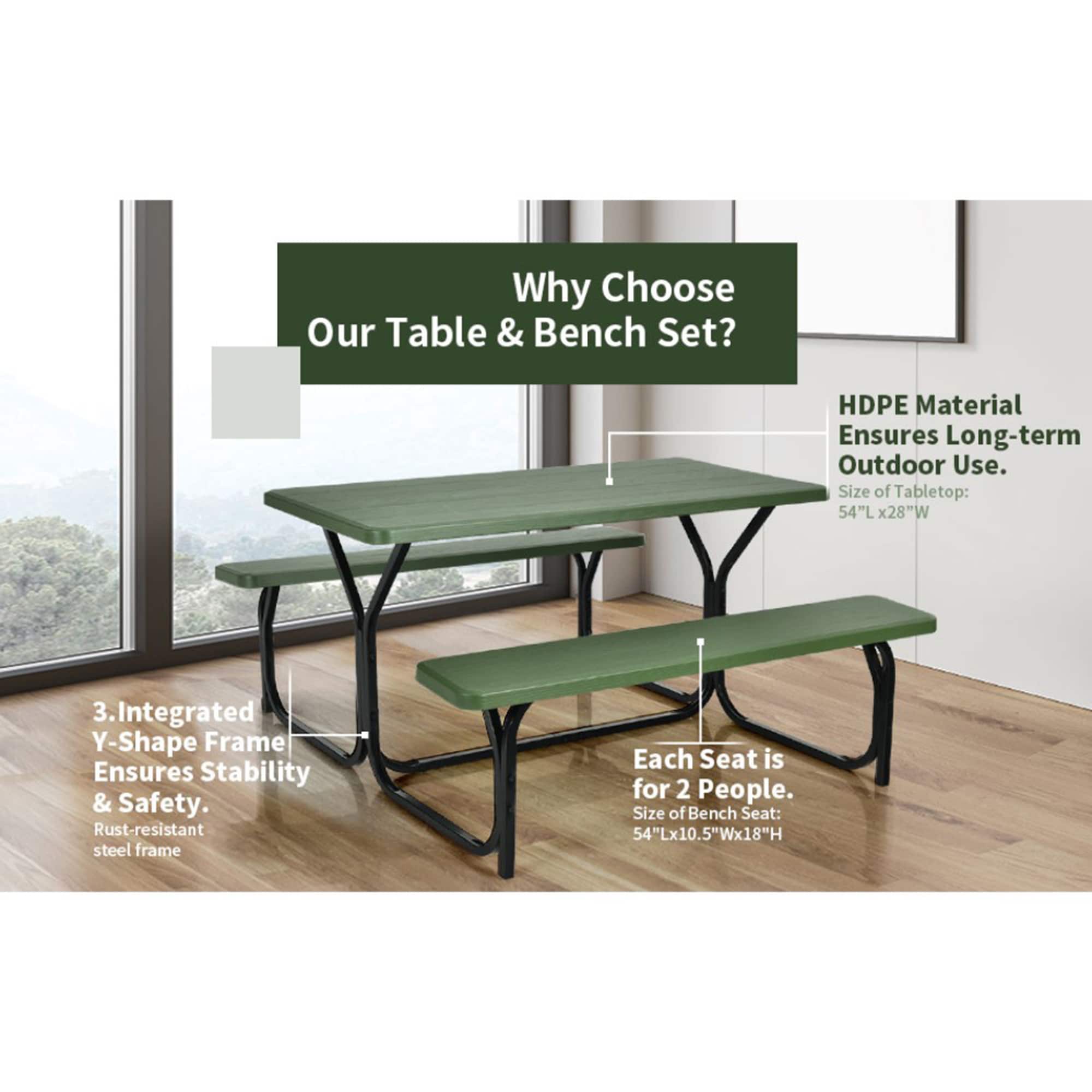 Clihome CWCH-OP34C99LS Picnic-Tables - View #11