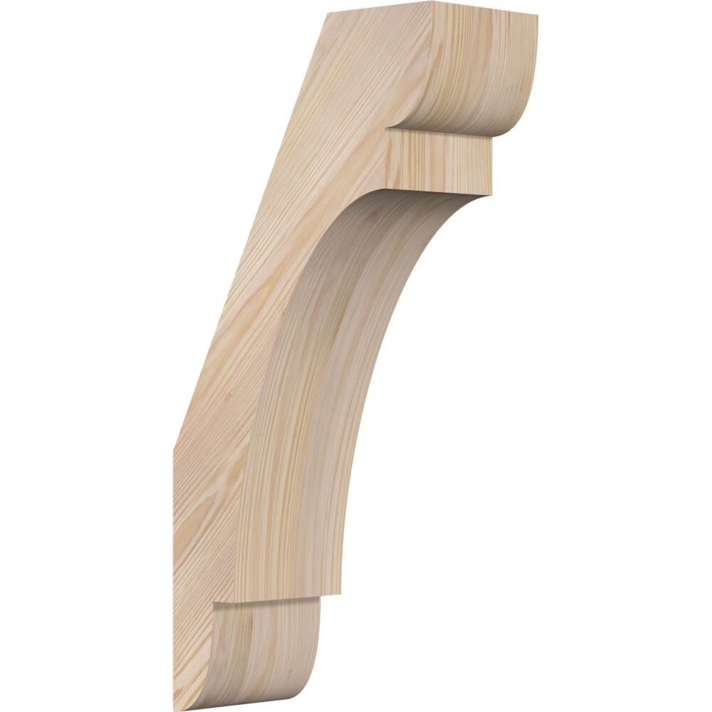 Ekena Millwork BRC06X12X24OLY00SDF 5-1/2-in x 12-in x 24-in Douglas Fir Unfinished Wood Olympic Smooth Knee Brace