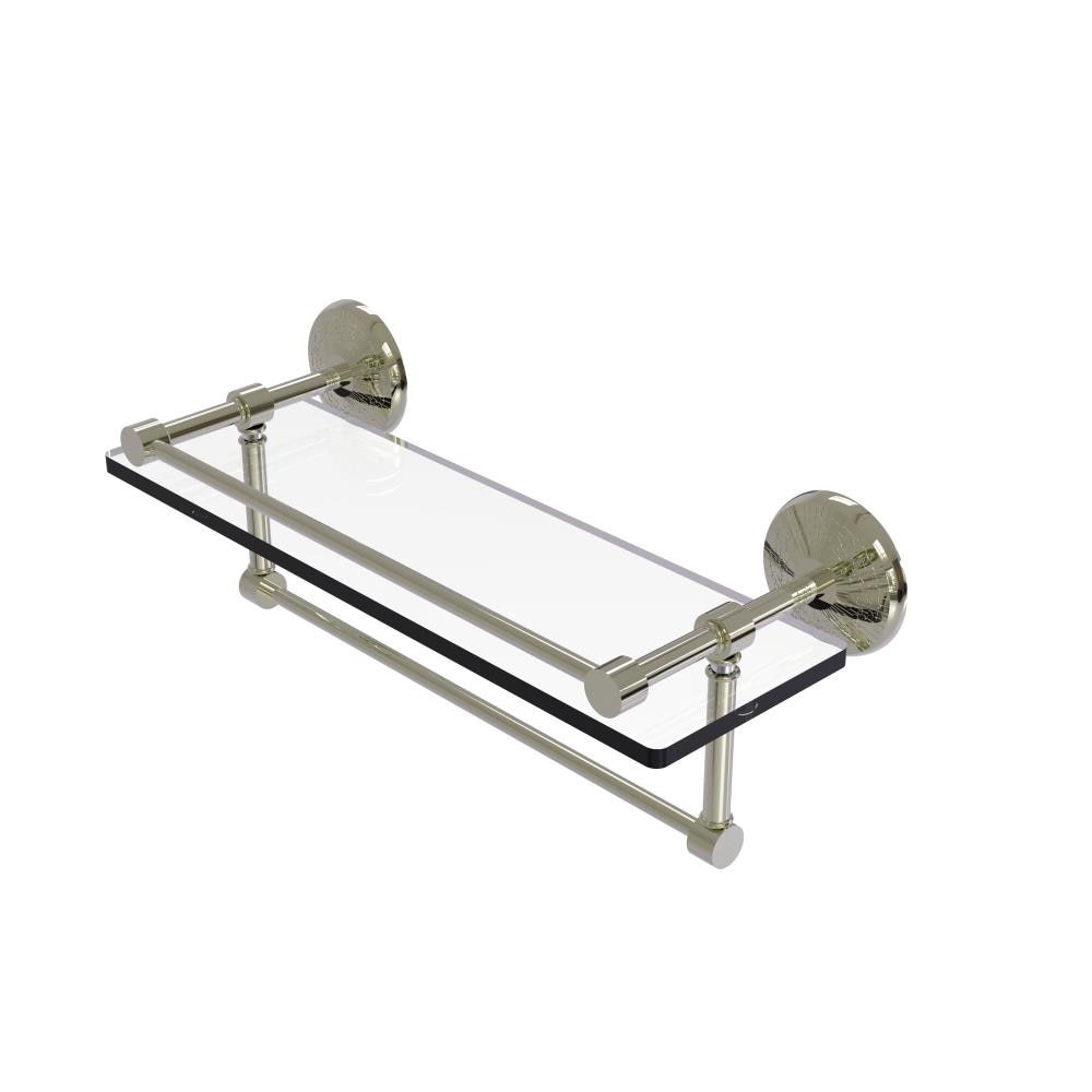 Allied Brass MC-1TB/16-GAL-PNI Monte Carlo Polished Nickel Wall mount Bathroom Shelf ( 16-in x 5-in x 5-in )