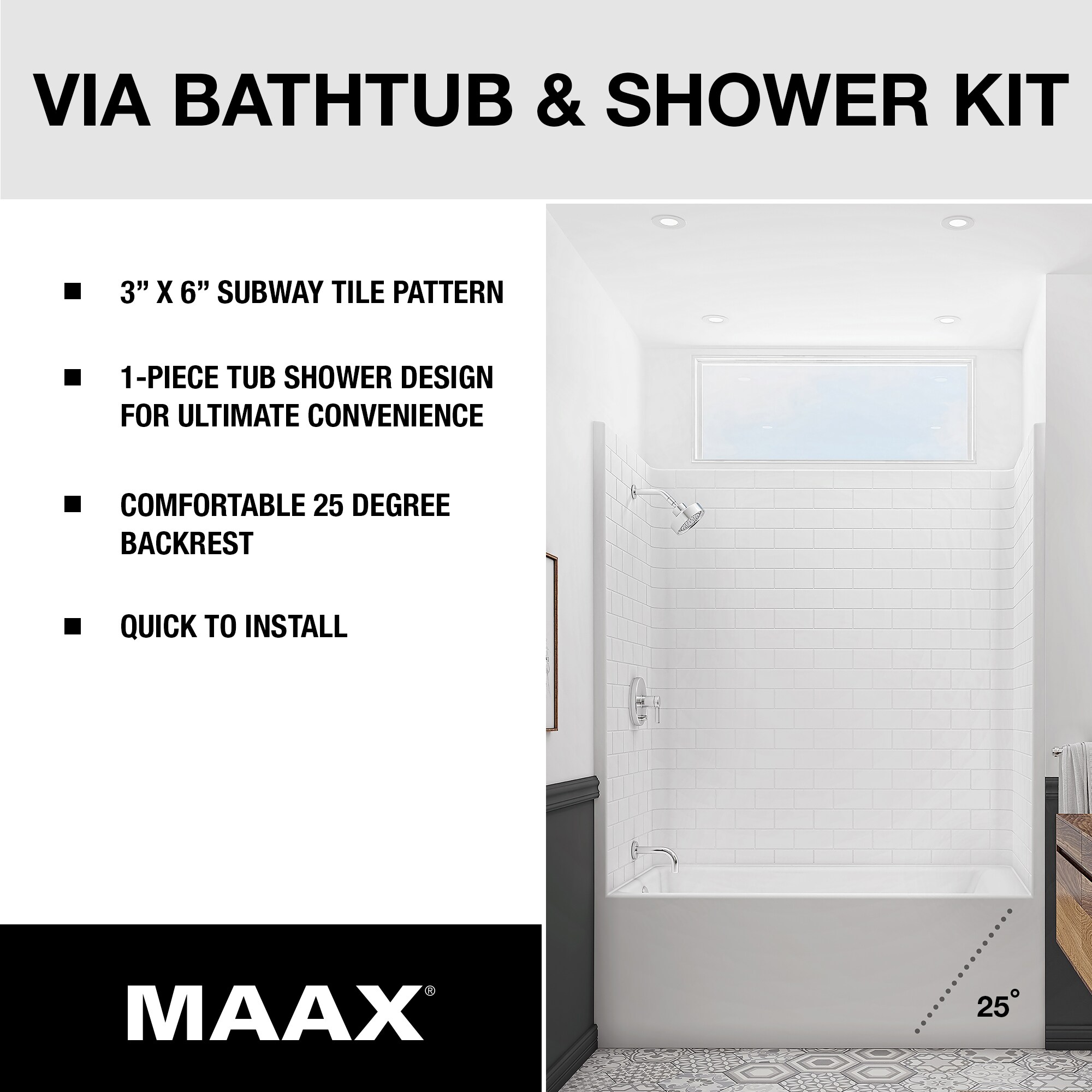 MAAX 141502-000-002-102 Tub-Shower-Combo - View #11