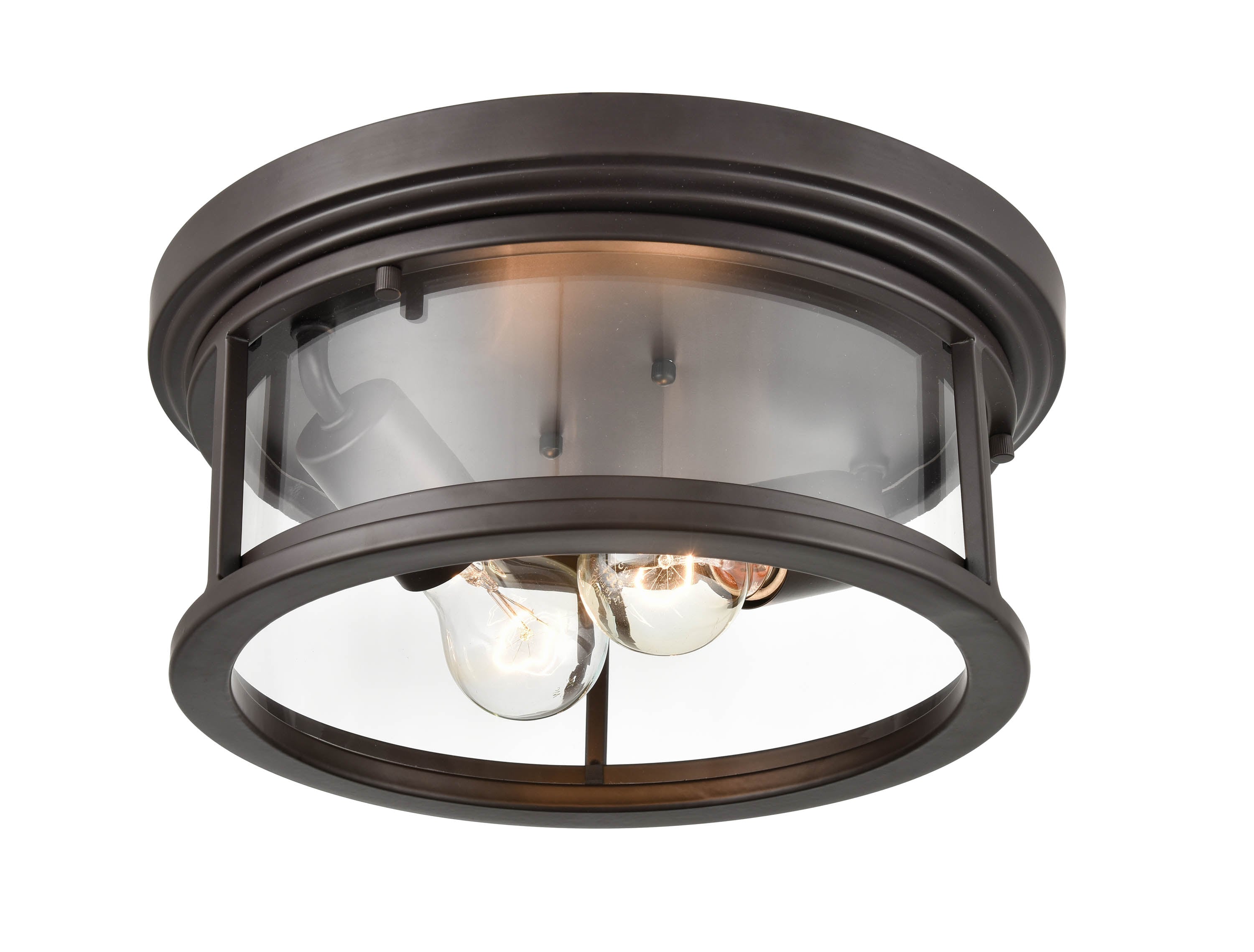 Millennium Lighting Bresley 1-Light 12-in Bronze Indoor/Outdoor Flush ...