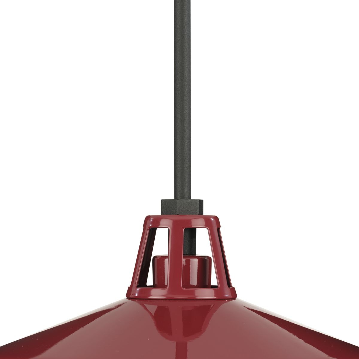 Cedar Springs Red and White Glass Outdoor Hanging Light