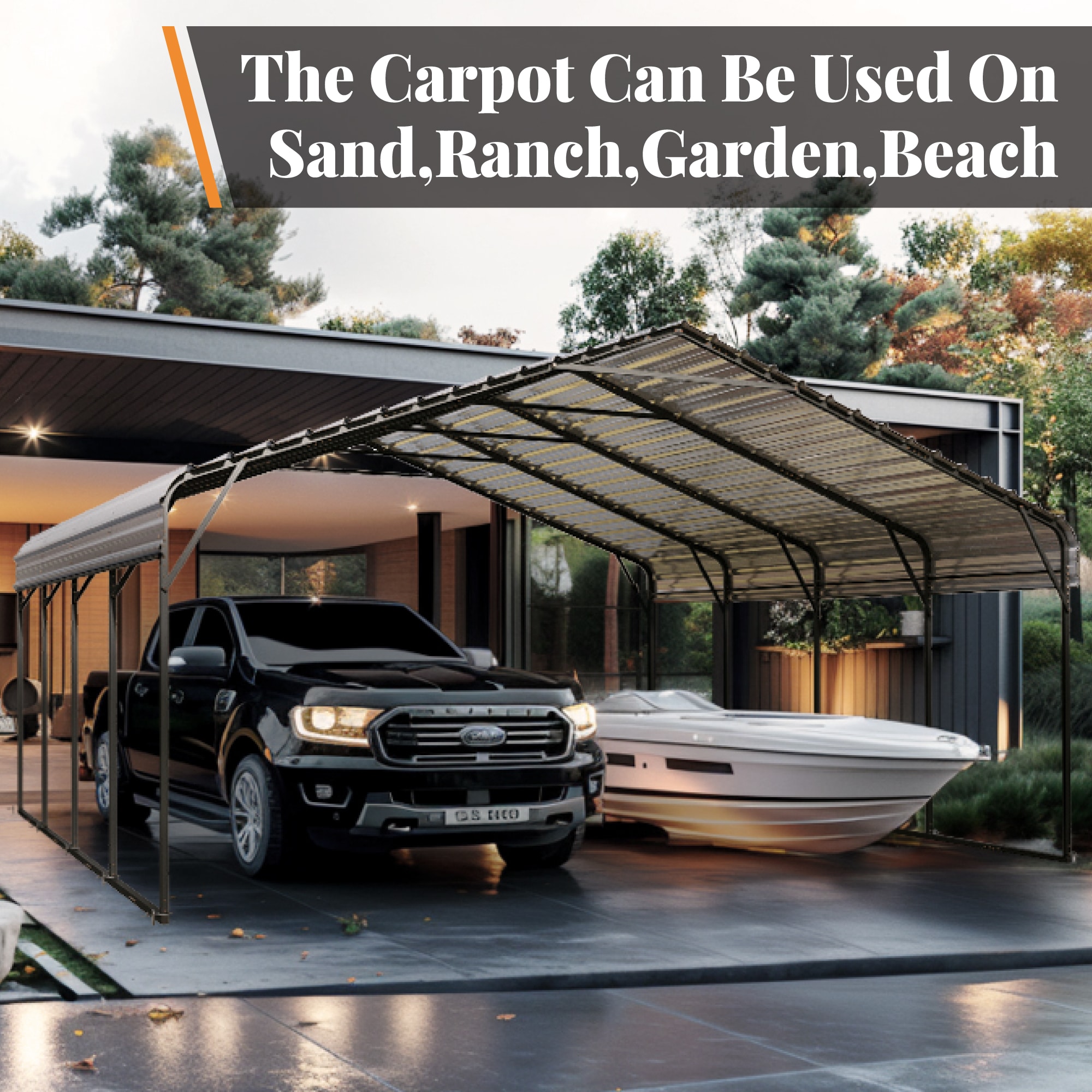 Sunshine Valley GA222-2020-SW Carport-Covers - View #9