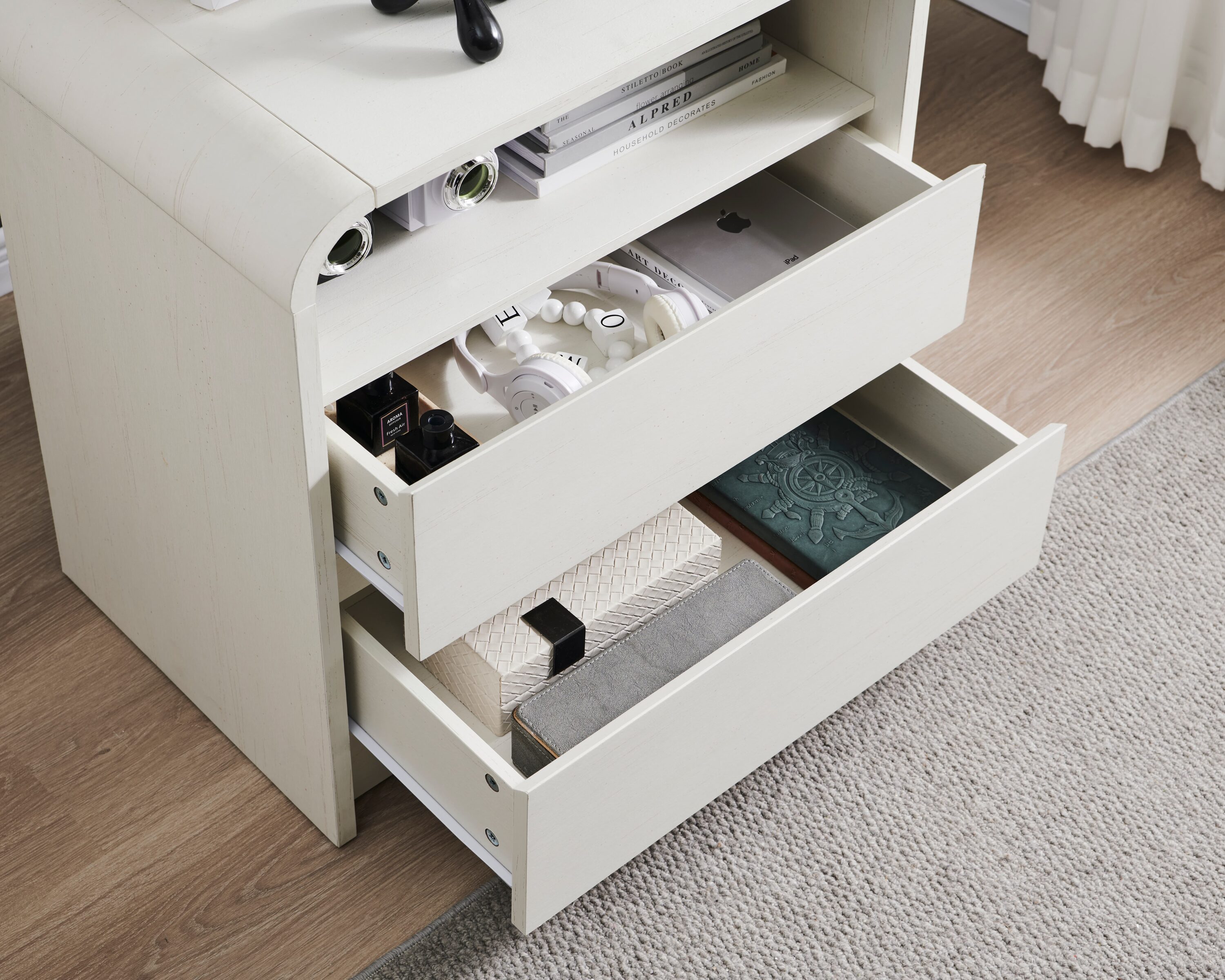 DecorUHome LDQMFJ2D-WH-PRO nightstands - View #6