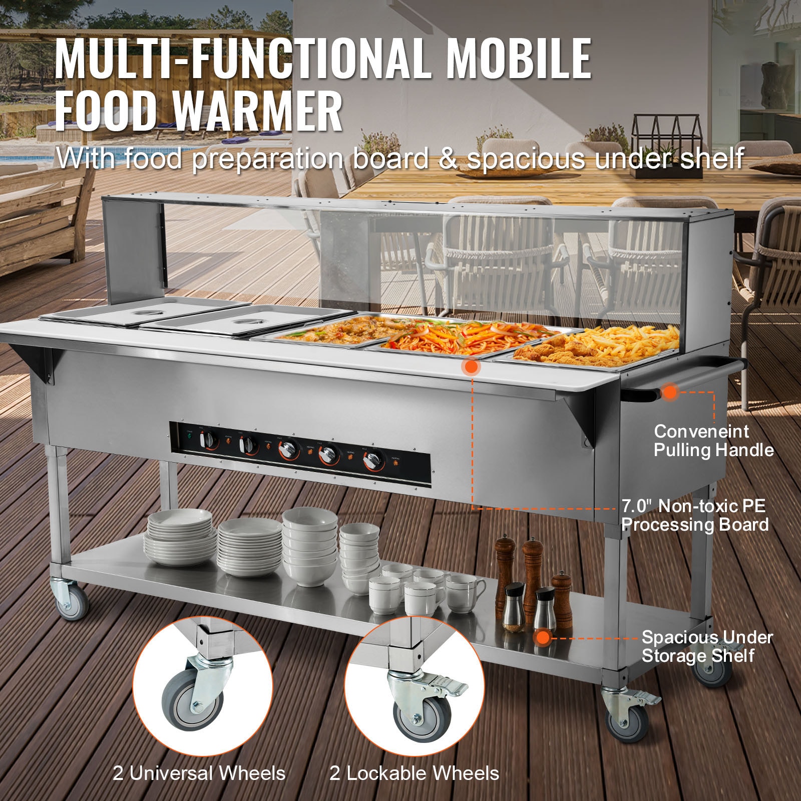 VEVOR SCSPZQZWGSSP03813V4 Buffet-Servers - View #6