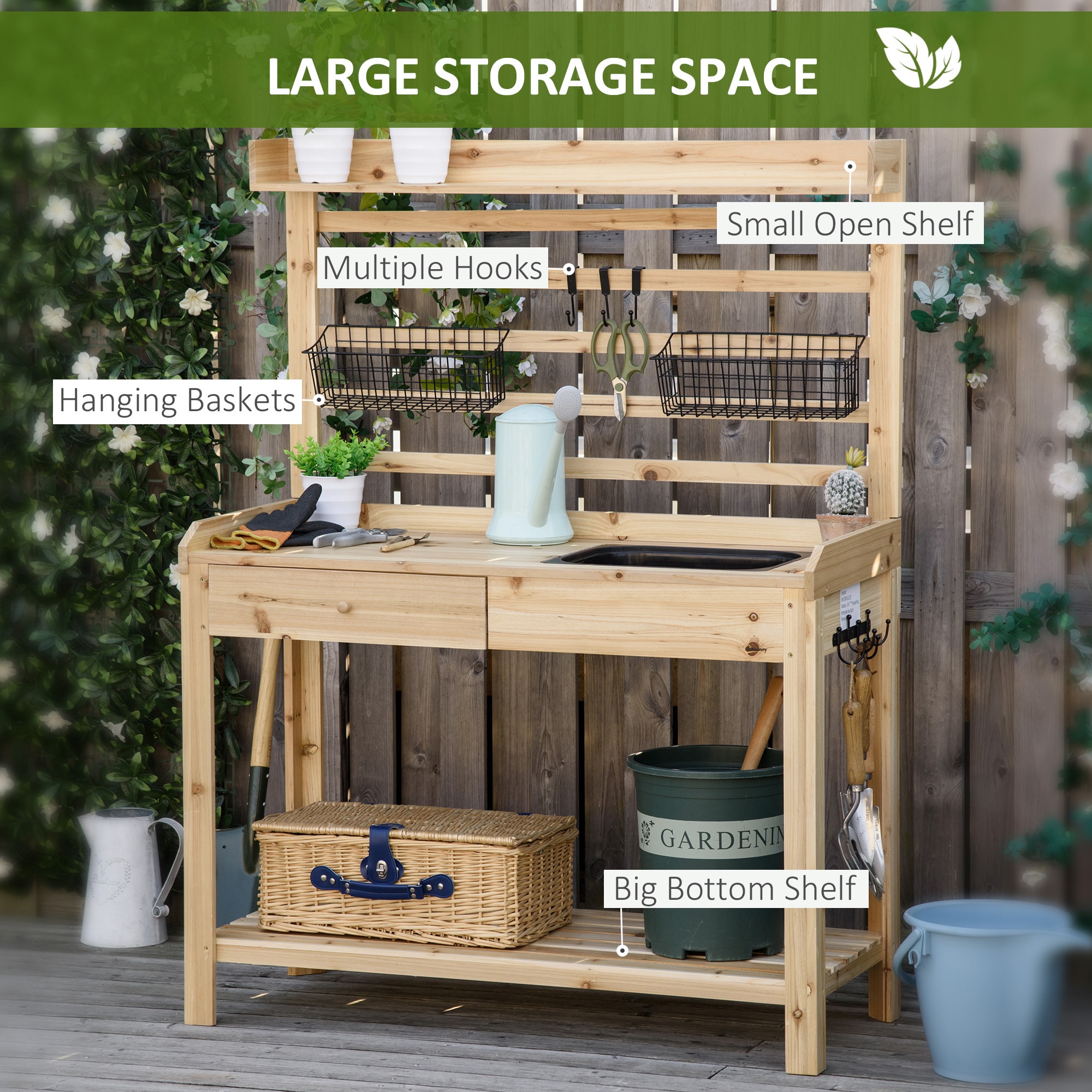 Kahomvis AOS-QPT2-501 Potting-Benches - View #4