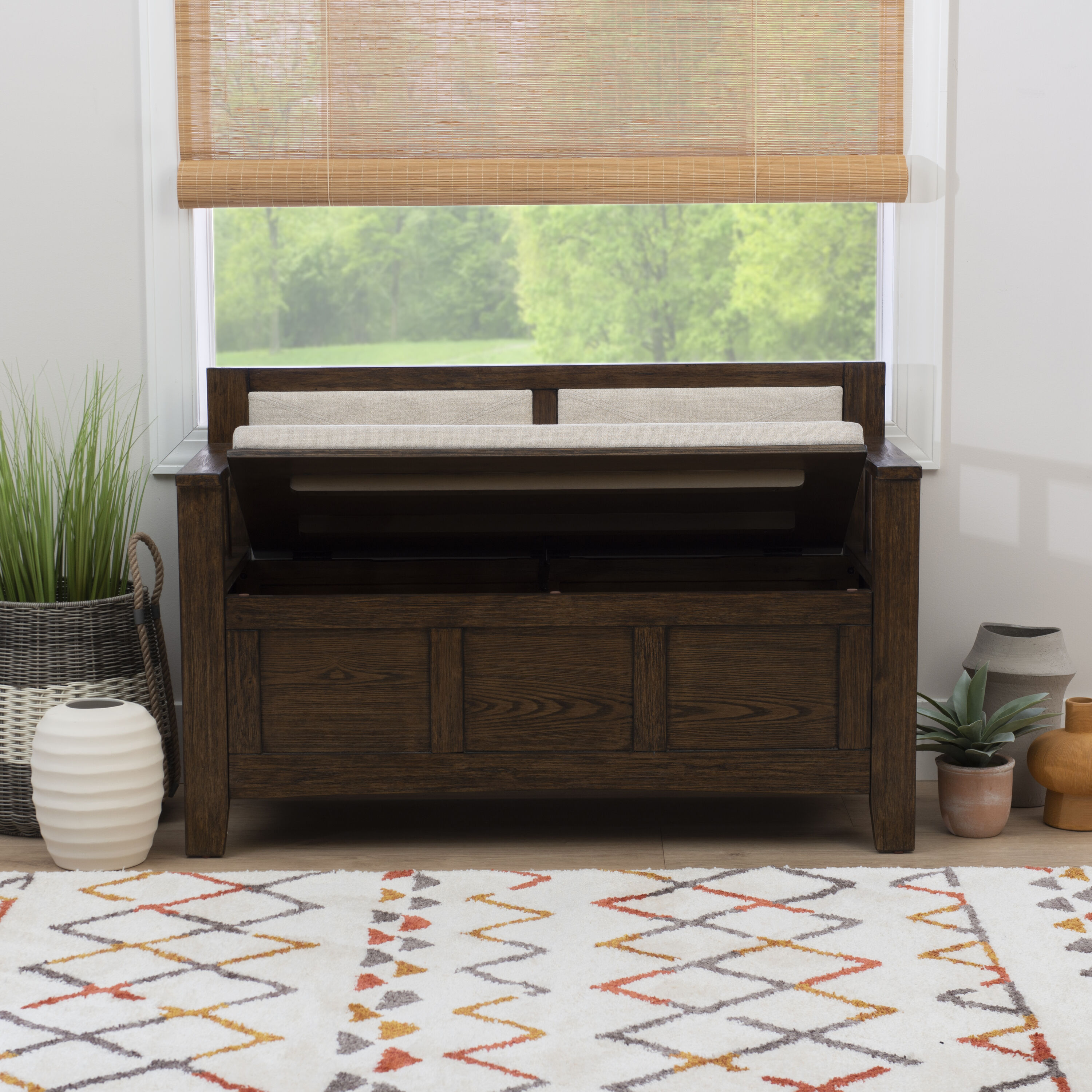 Linon LOWES2147 bench - View #9