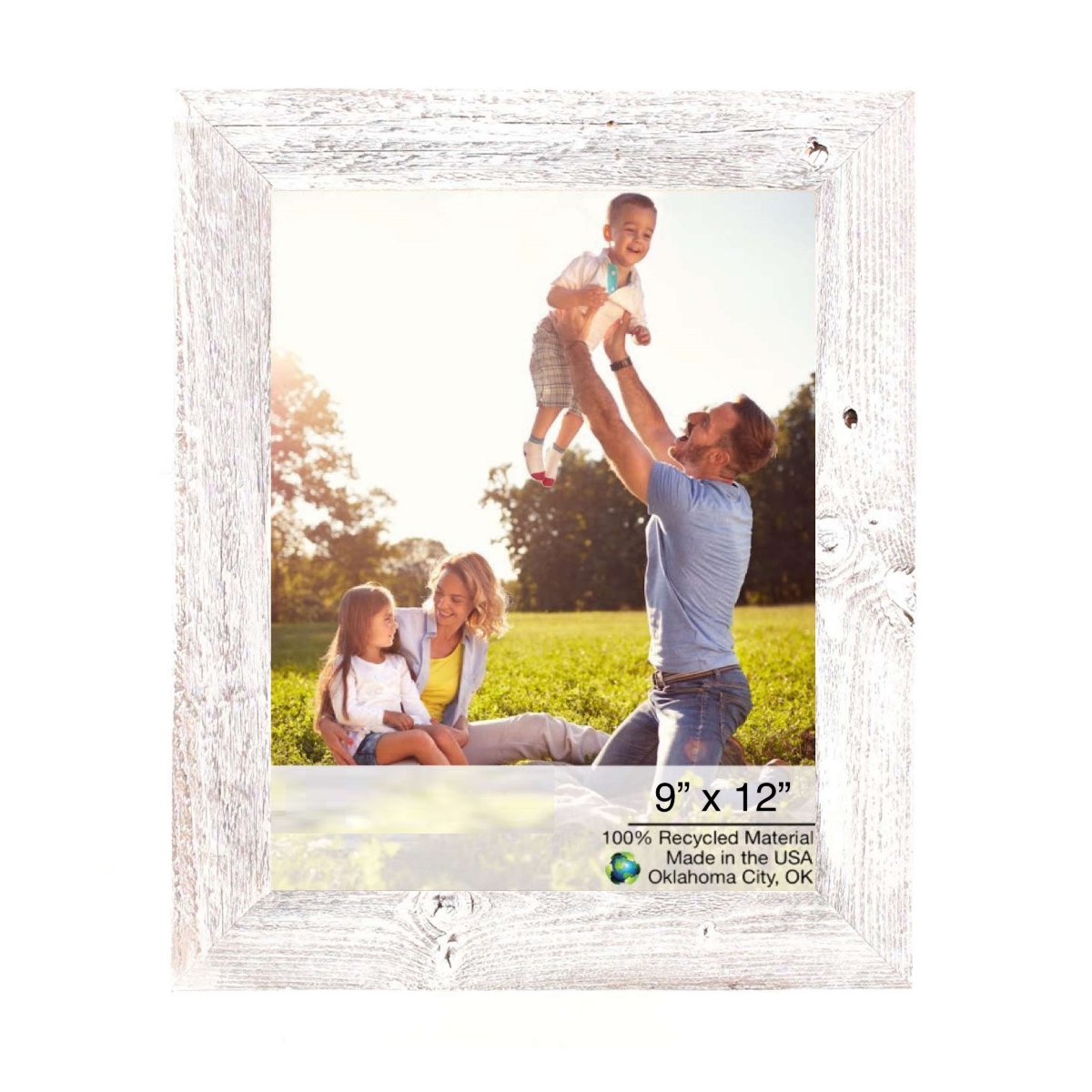 HomeRoots 4000380305 White Wash Wood Picture Frame