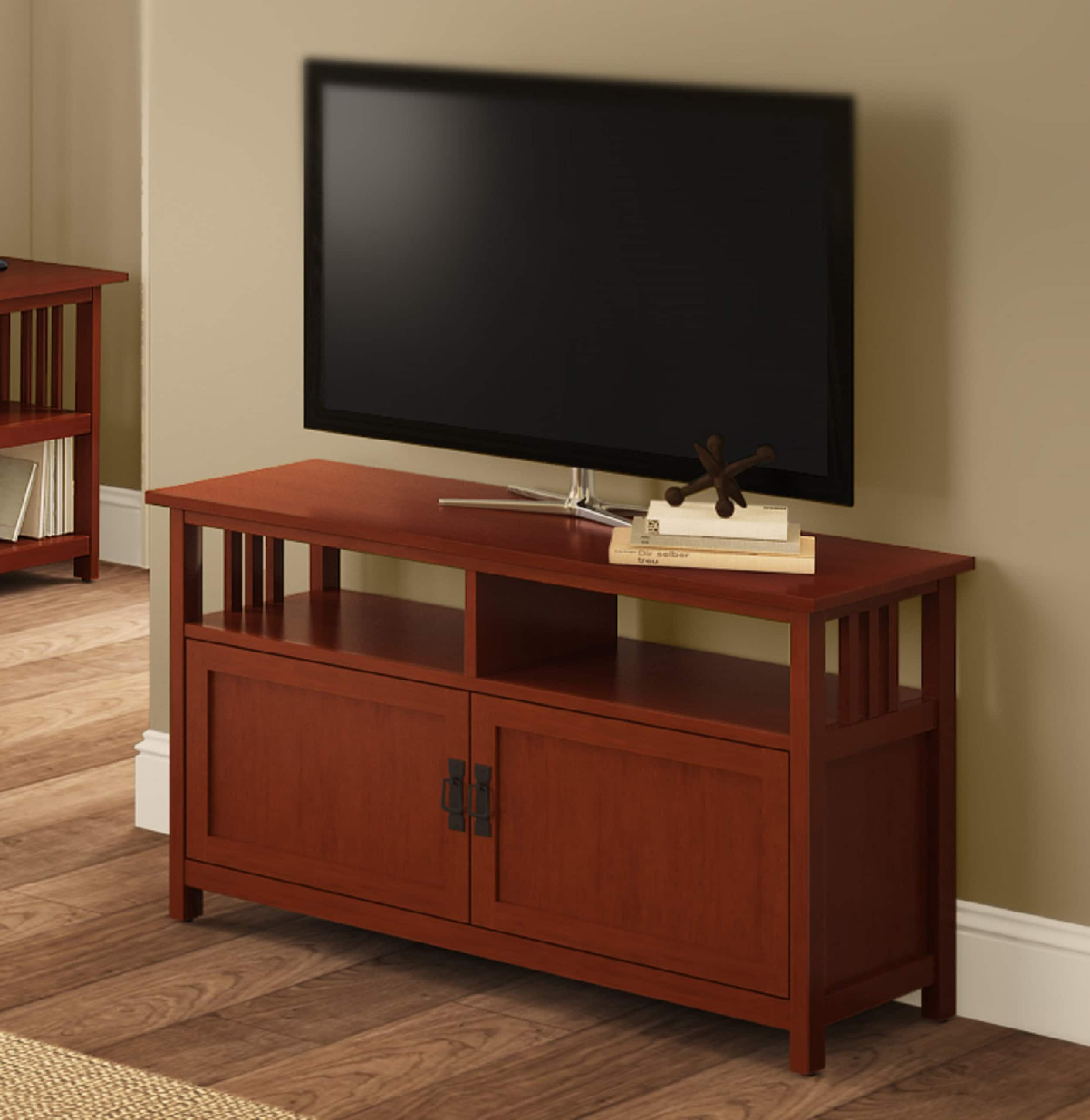 Cherry wood deals media cabinet