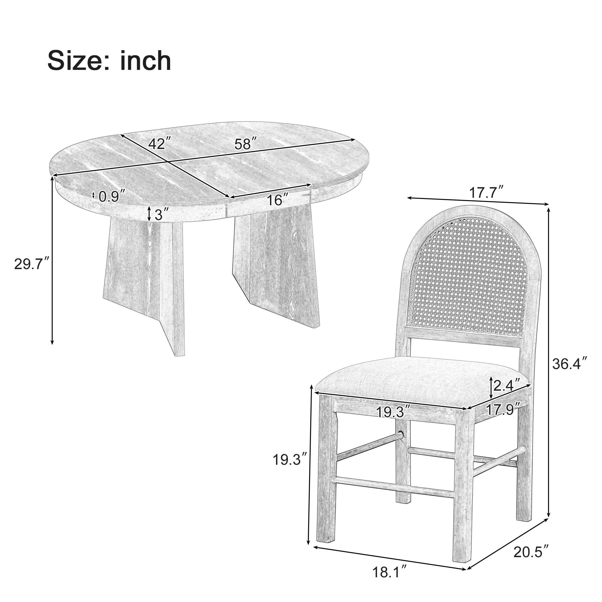 SINOFURN SYA330021BK Dining-Sets - View #14