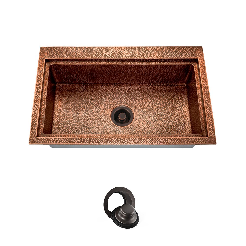 MR Direct Dual-Mount Bathroom Sink in Copper