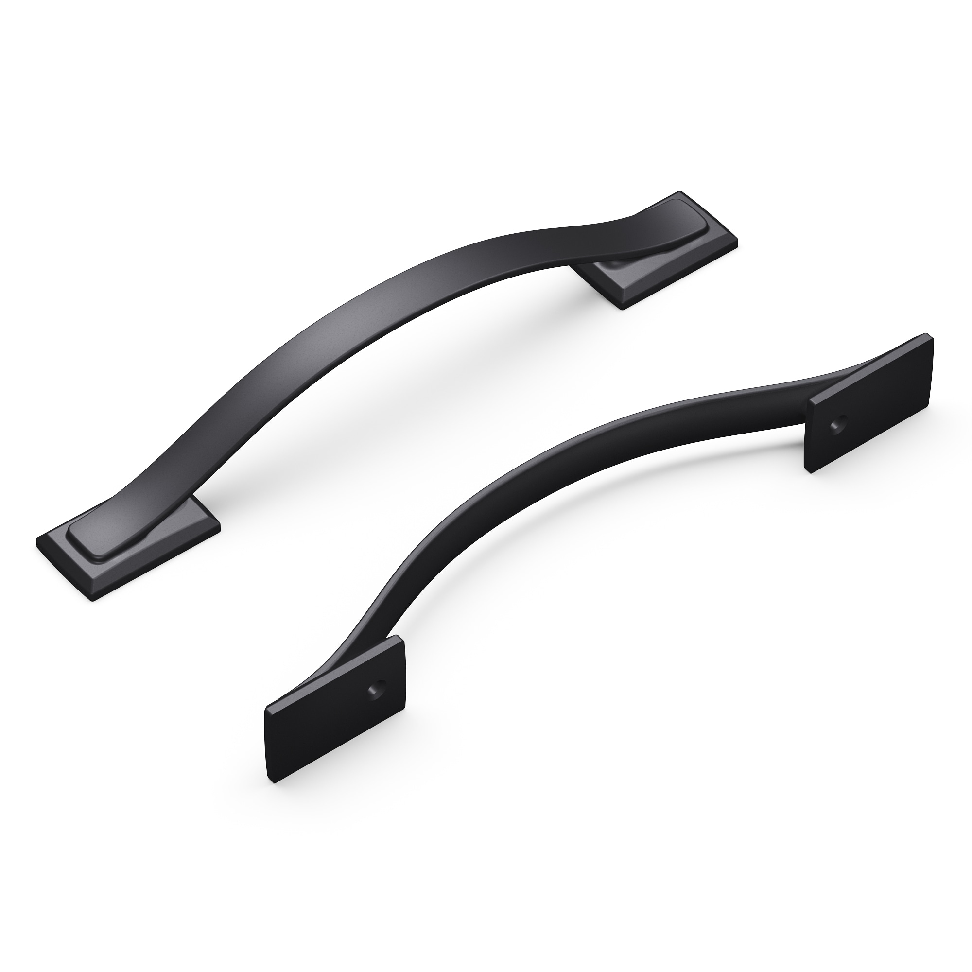 Hickory Hardware H078772MB Dover 5-1/16-in , 128mm Center to Center Matte Black Arch Handle Drawer Pulls