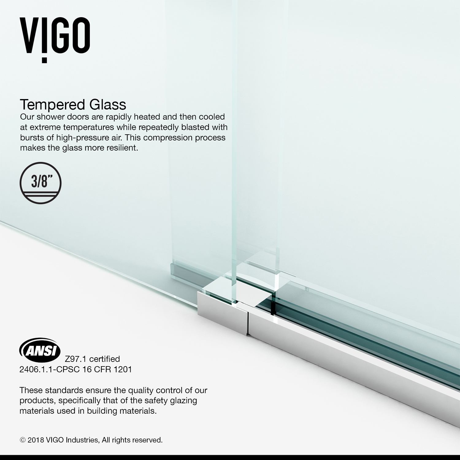 VIGO VG6043CHCL6058 Bathtub-Doors - View #8