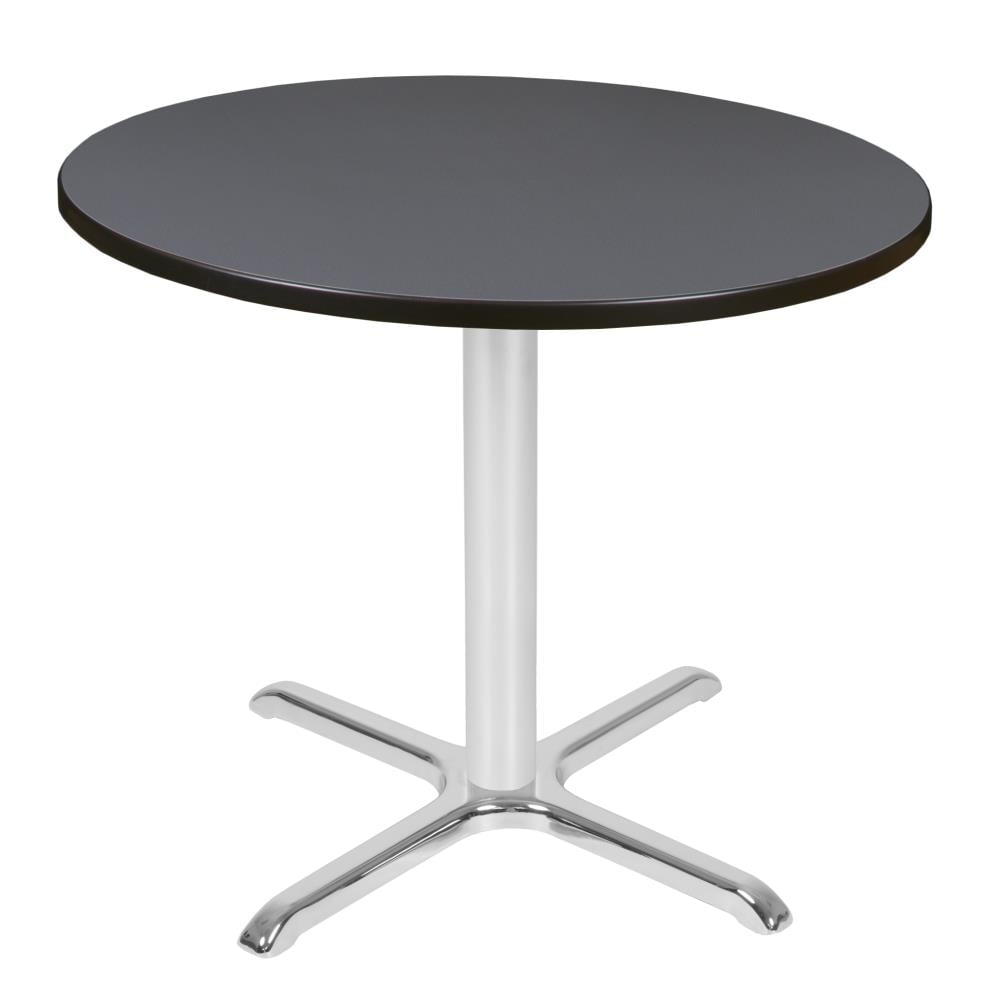 Regency TVX42RNDGYCM Breakroom Gray 4-Person Training Table (42-in W x 29-in H)