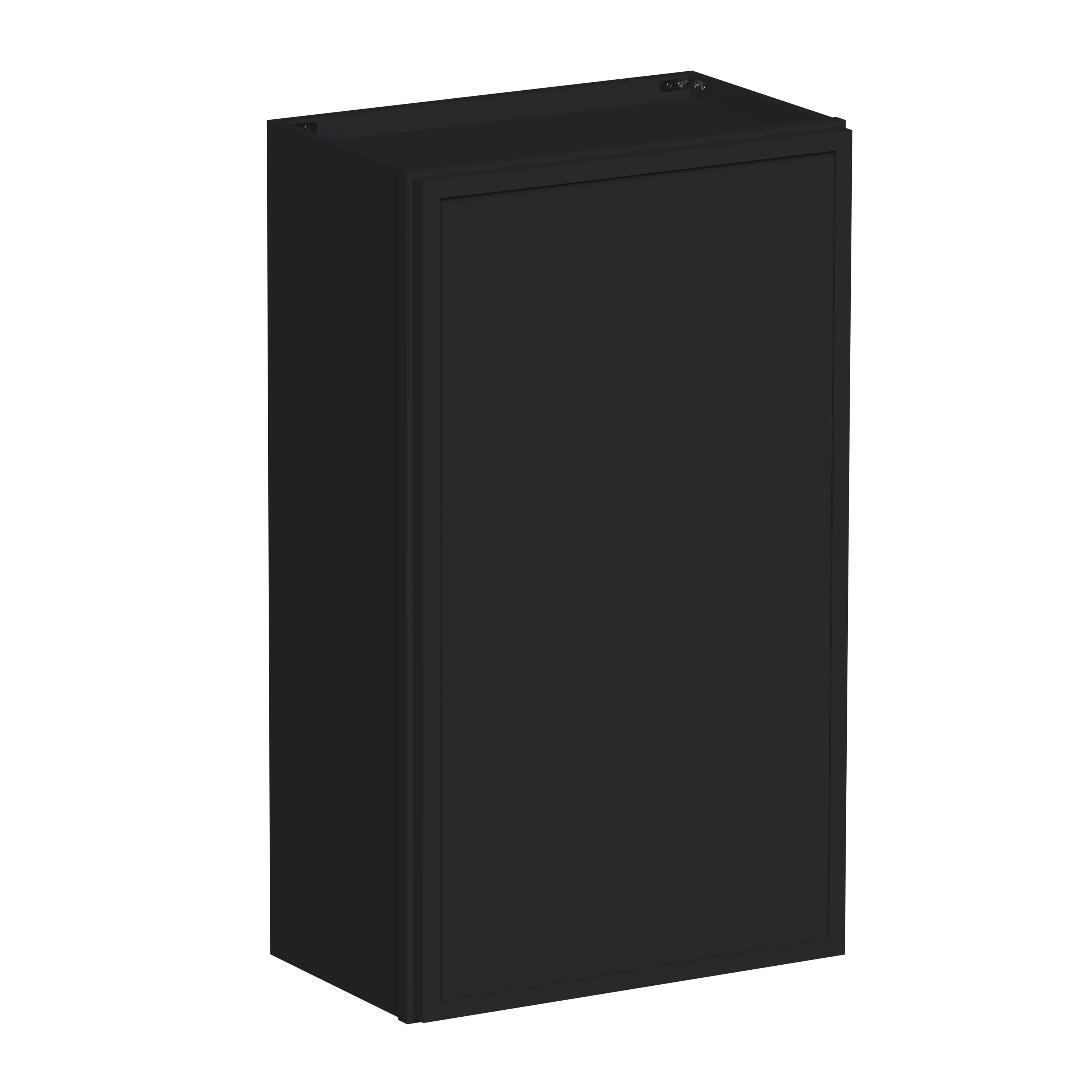 Boyel Living 21-in W x 36-in H x 12-in D Black Shaker Ready-to-Assemble Kitchen Wall Cabinet with Soft-Close Hardware #BL-W2136SSE