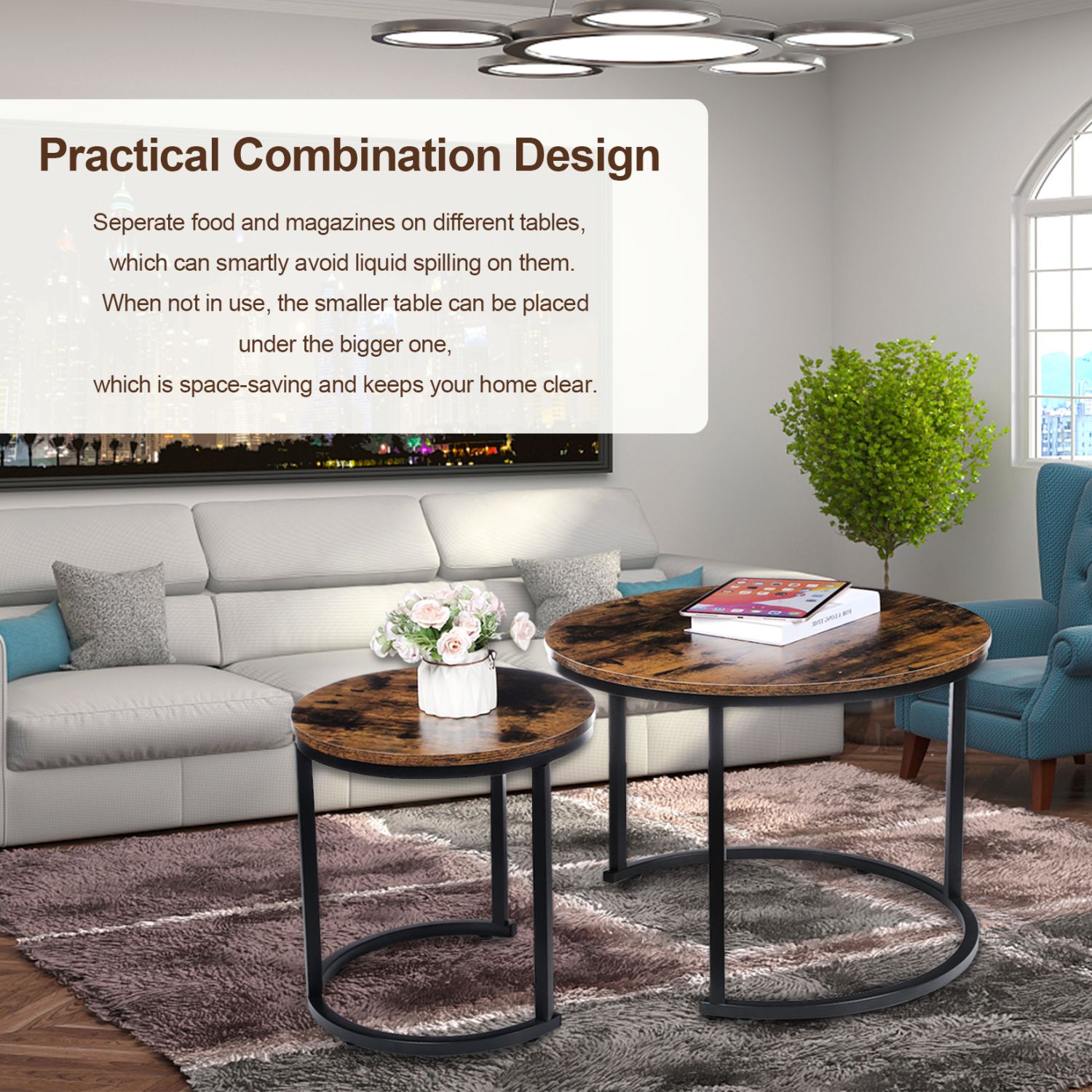JASMODER FNTABLCOFE2IN1WOOD Coffee-Tables - View #6