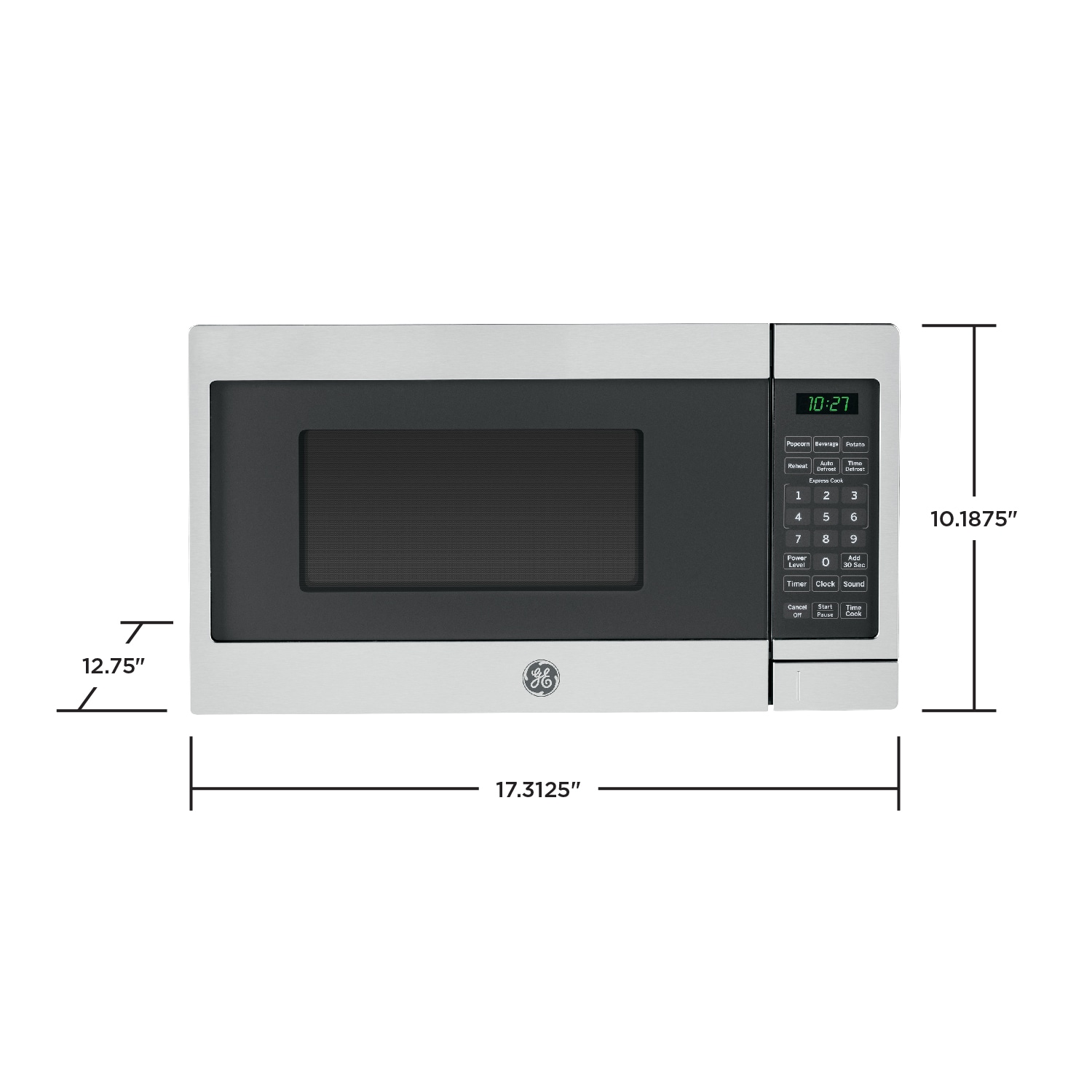0.7 Cu. Ft. Deluxe Countertop Microwave Oven w/ Handle - Stainless Steel |  contoureusa